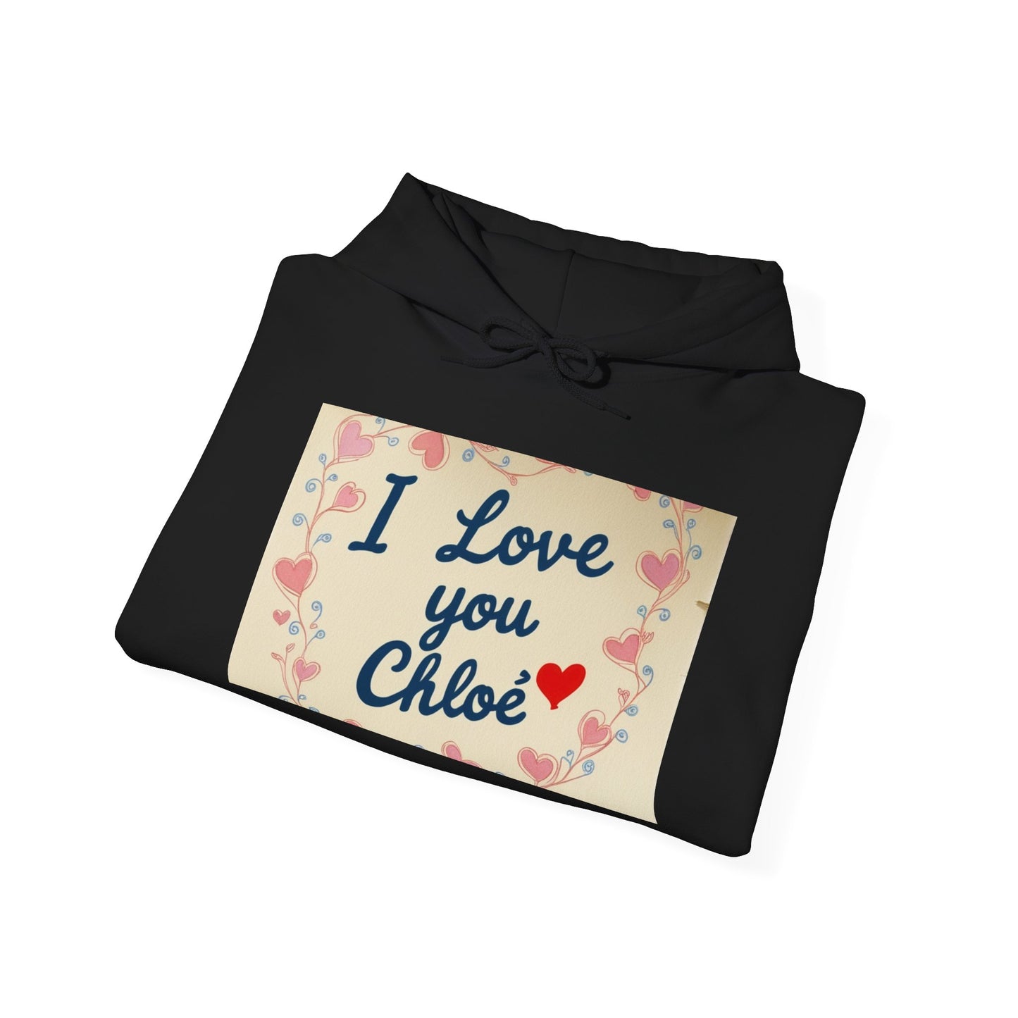 “Valentine special - Express Your Love - I Love You, Chloe Hooded Sweatshirt”