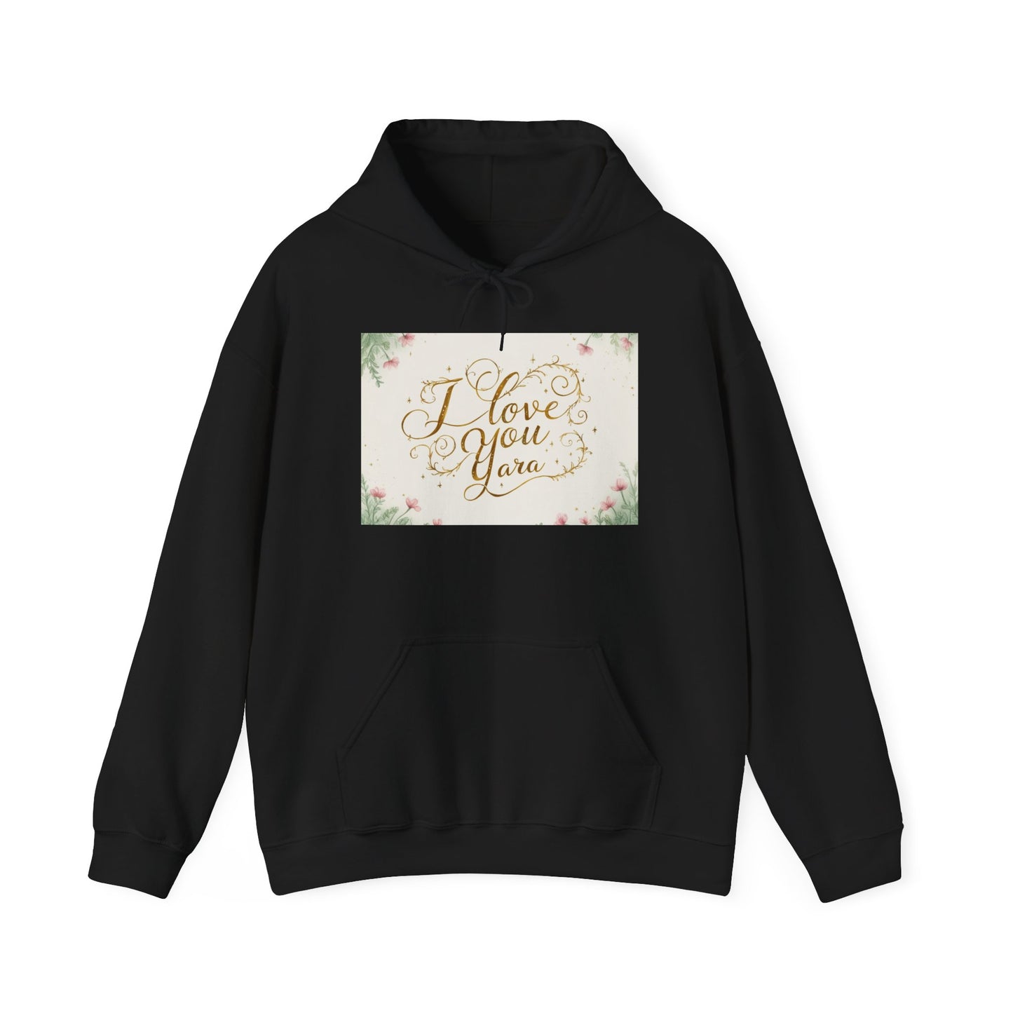 “Valentine special - Express Your Love - I Love You, Yara Hooded Sweatshirt”