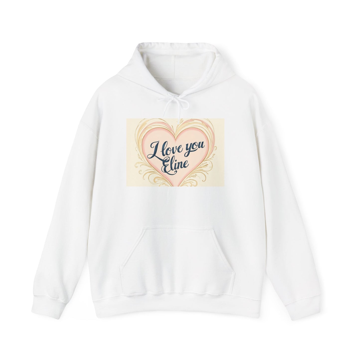 “Valentine special - Express Your Love - I Love You, Eline Hooded Sweatshirt”