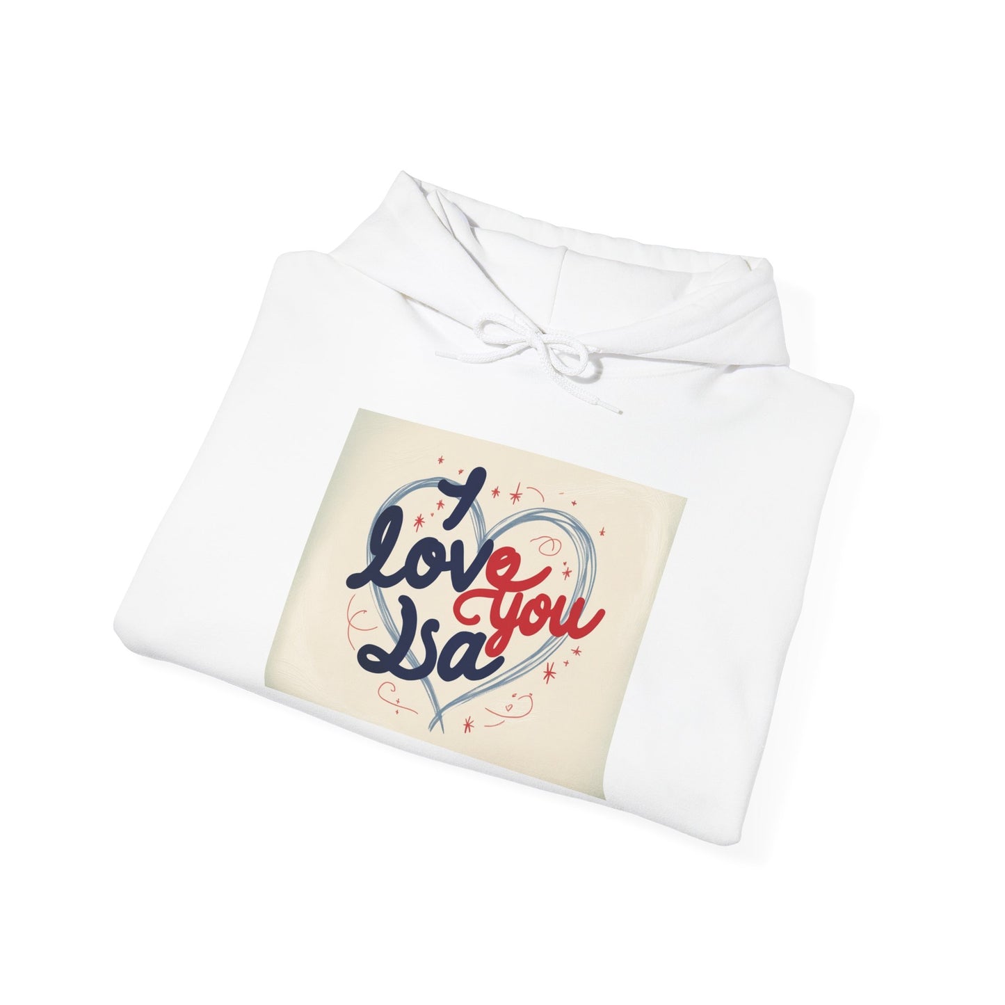 “Valentine special - Express Your Love - I Love You, Isa Hooded Sweatshirt”