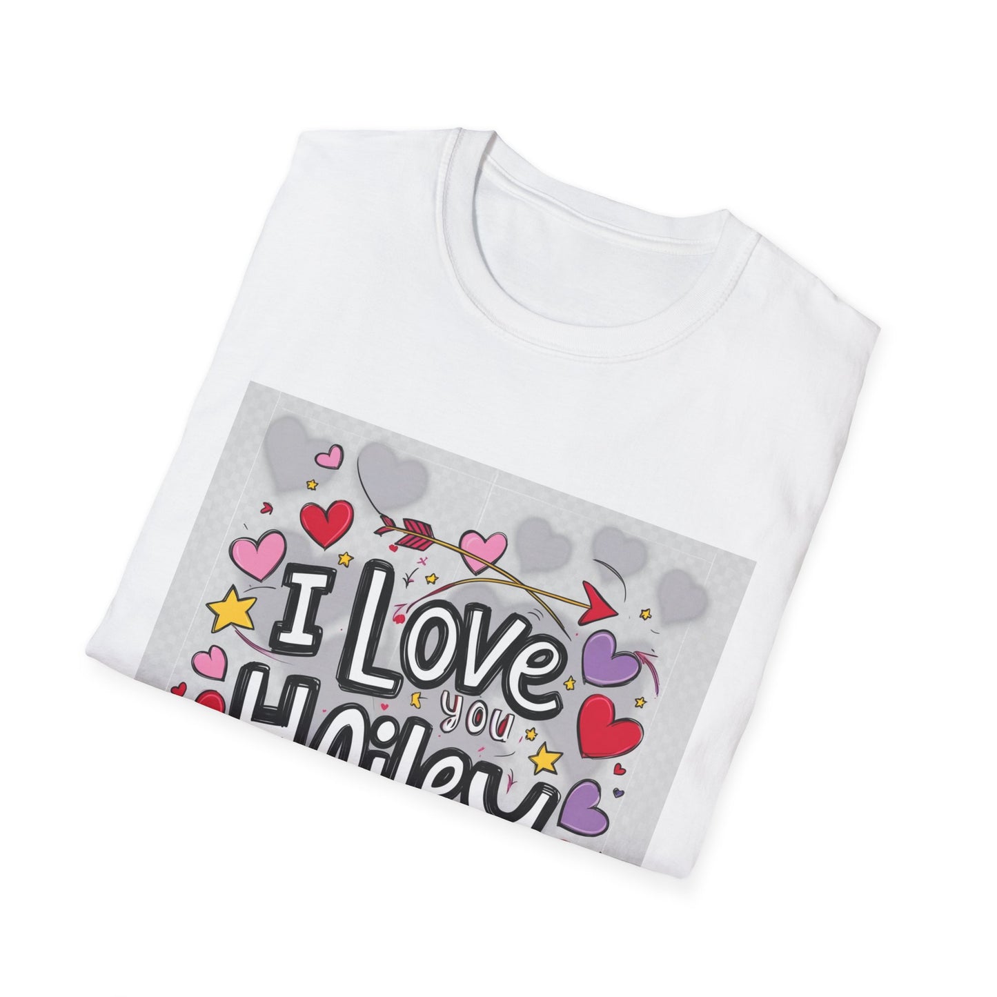 “Valentine special - Express Your Love - I Love You, Hailey T-shirt”