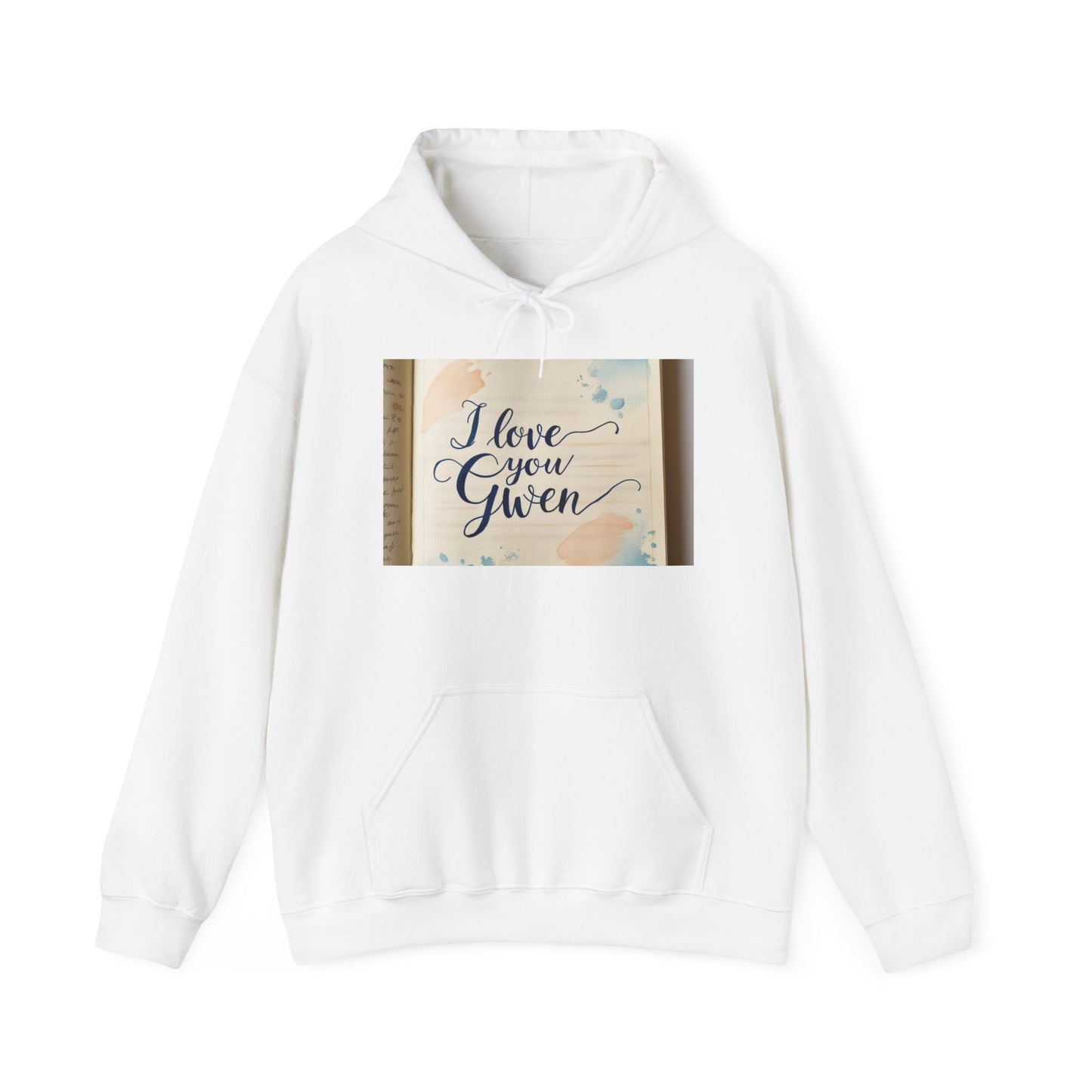 “Valentine special - Express Your Love - I Love You, Gwen Hooded Sweatshirt”