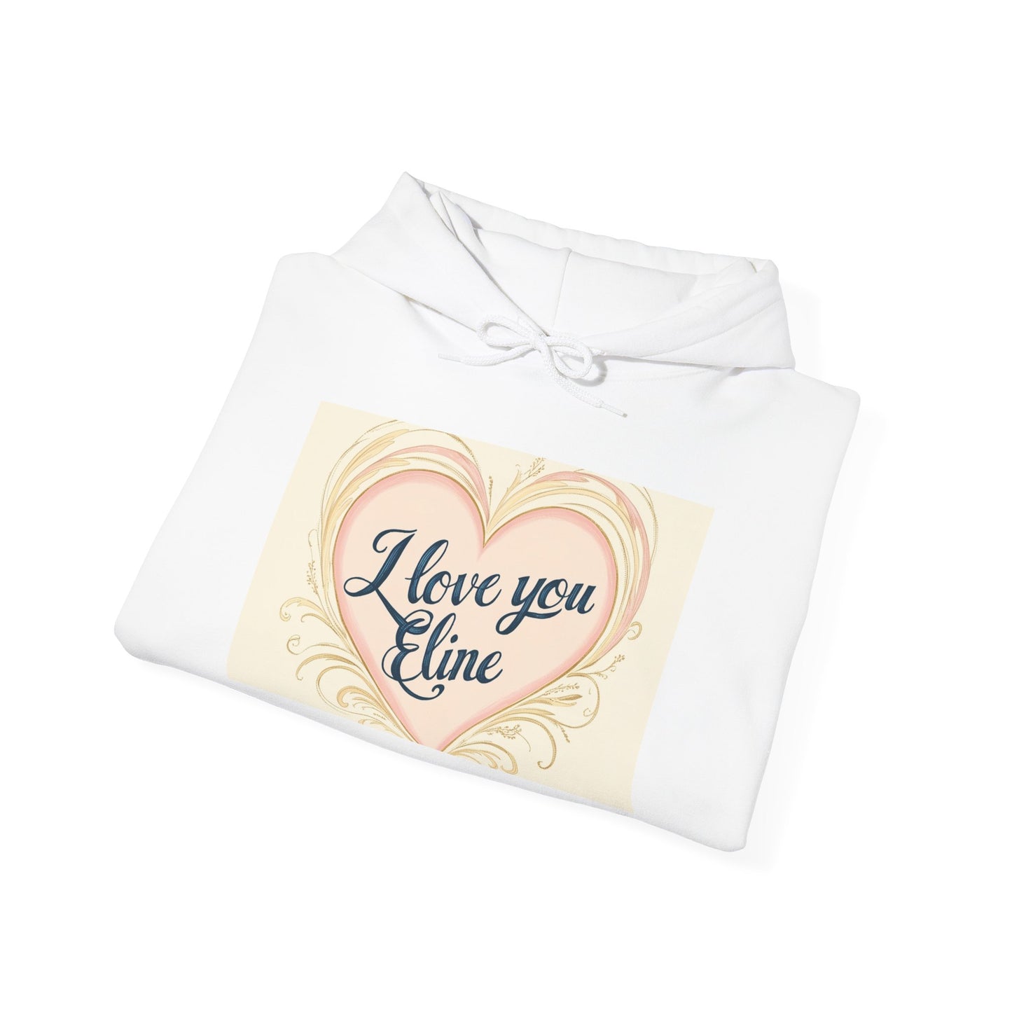 “Valentine special - Express Your Love - I Love You, Eline Hooded Sweatshirt”