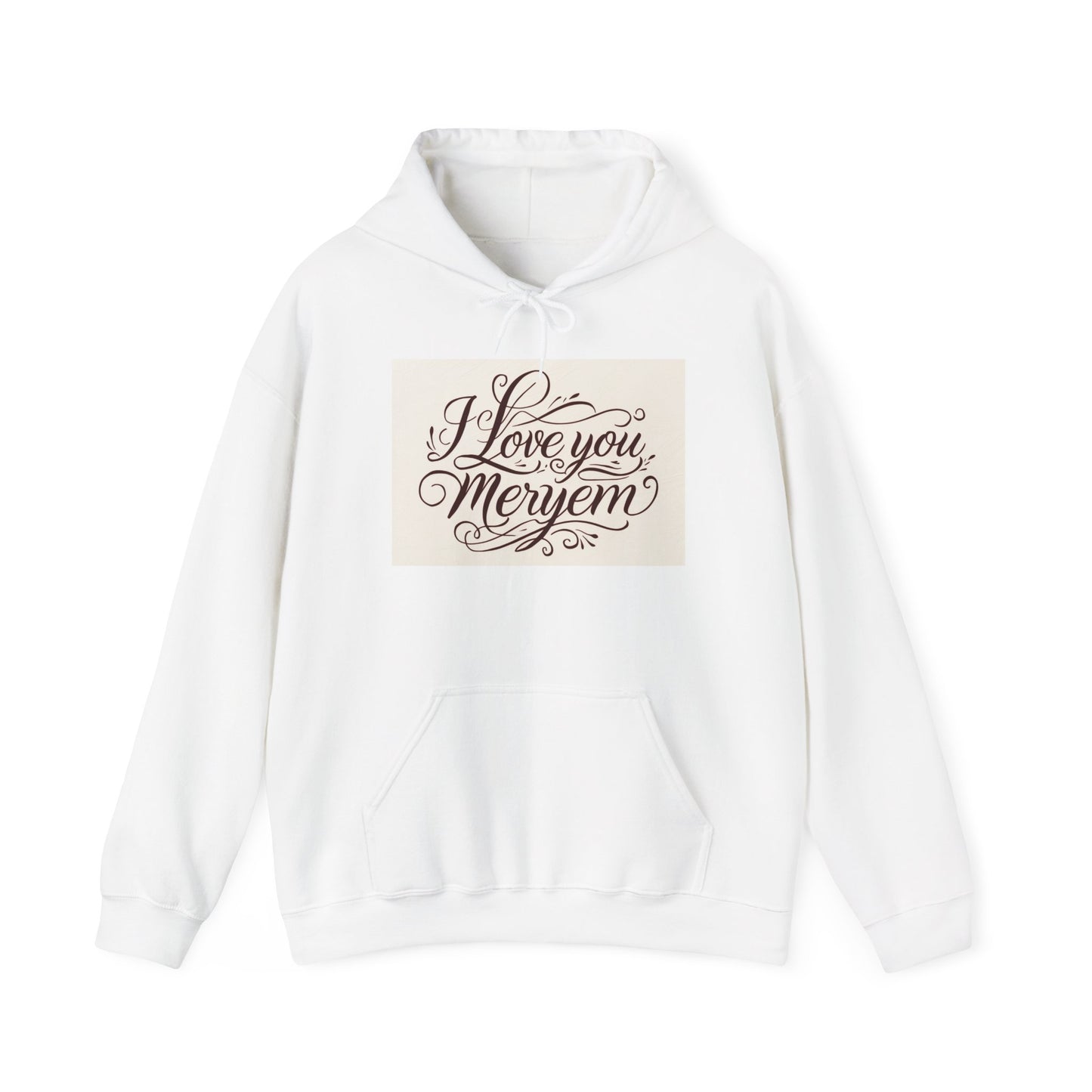 “Valentine special - Express Your Love - I Love You, Meryem Hooded Sweatshirt”