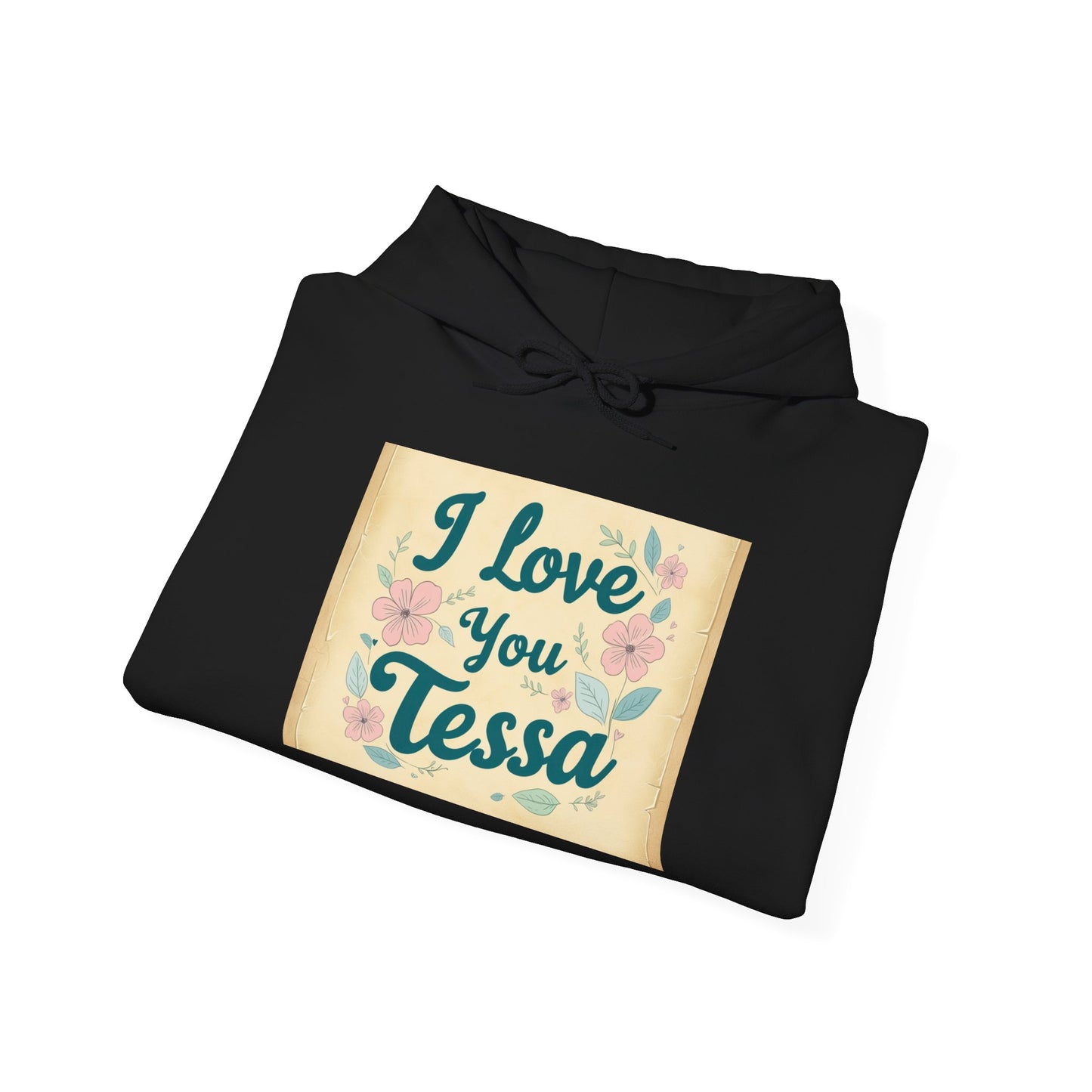 “Valentine special - Express Your Love - I Love You, Tessa Hooded Sweatshirt”