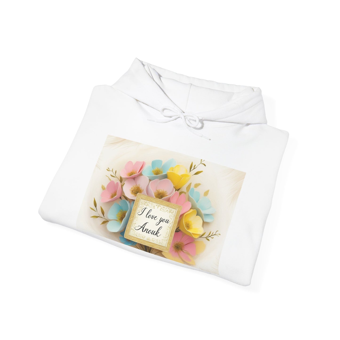 “Valentine special - Express Your Love - I Love You, Anouk Hooded Sweatshirt”