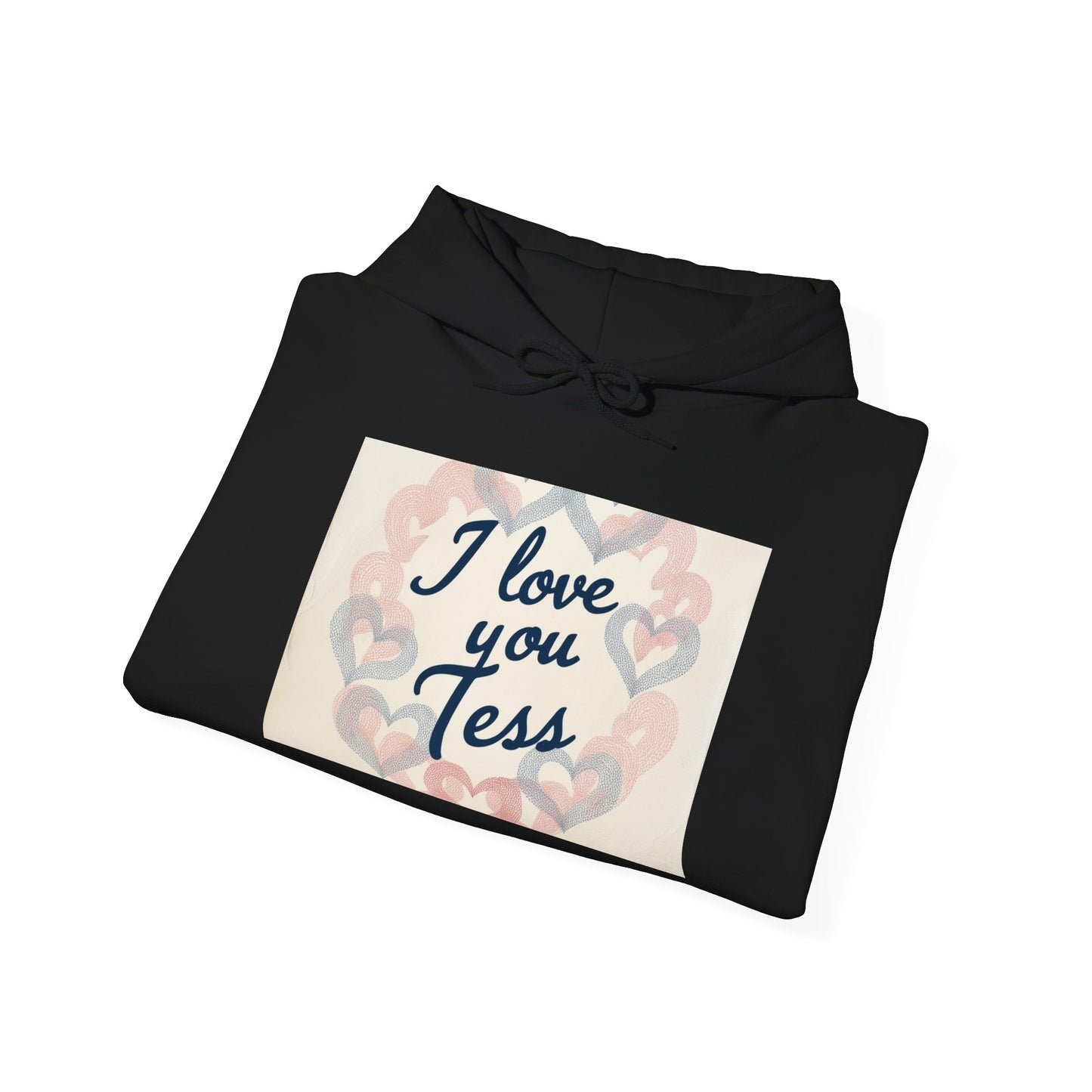 “Valentine special - Express Your Love - I Love You, Tess Hooded Sweatshirt”