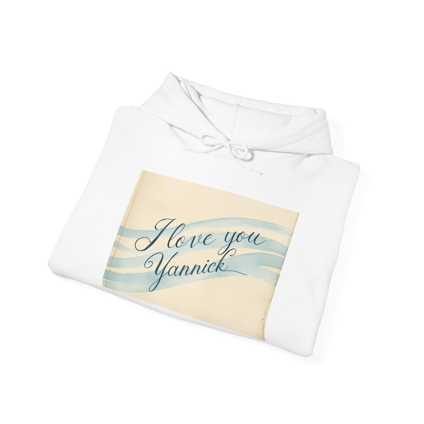 “Valentine special - Express Your Love - I Love You, Yannick Hooded Sweatshirt”