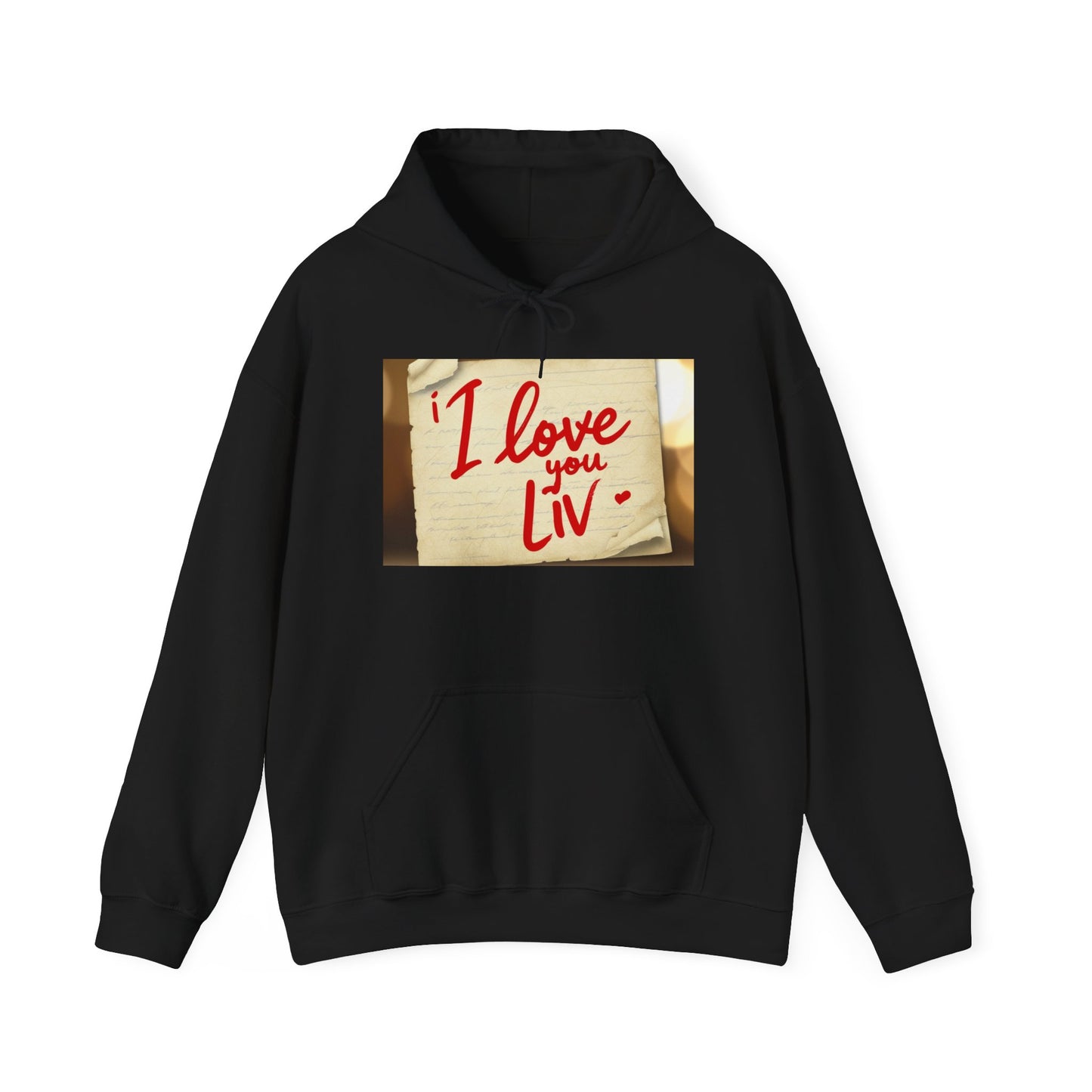 “Valentine special - Express Your Love - I Love You, Liv Hooded Sweatshirt”