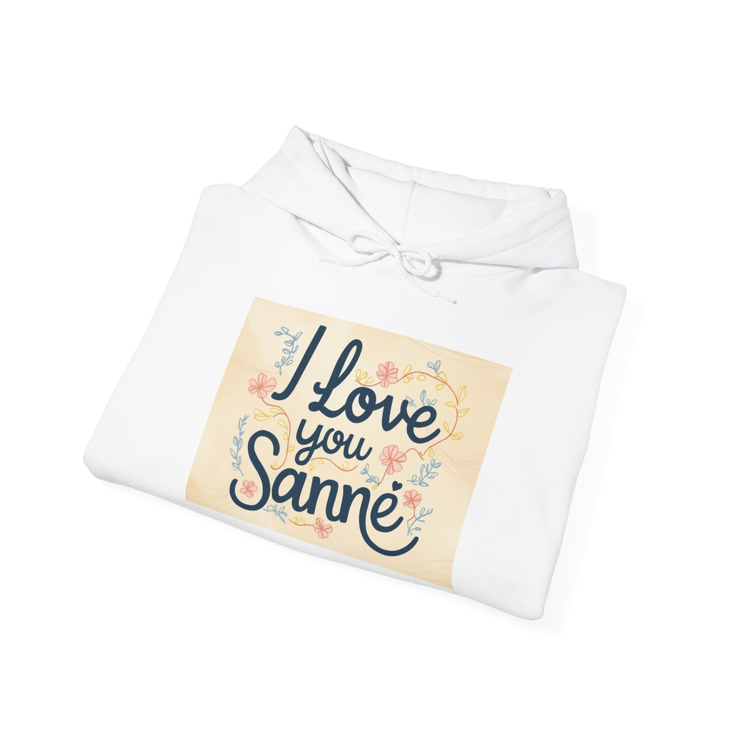“Valentine special - Express Your Love - I Love You, Sanne Hooded Sweatshirt”