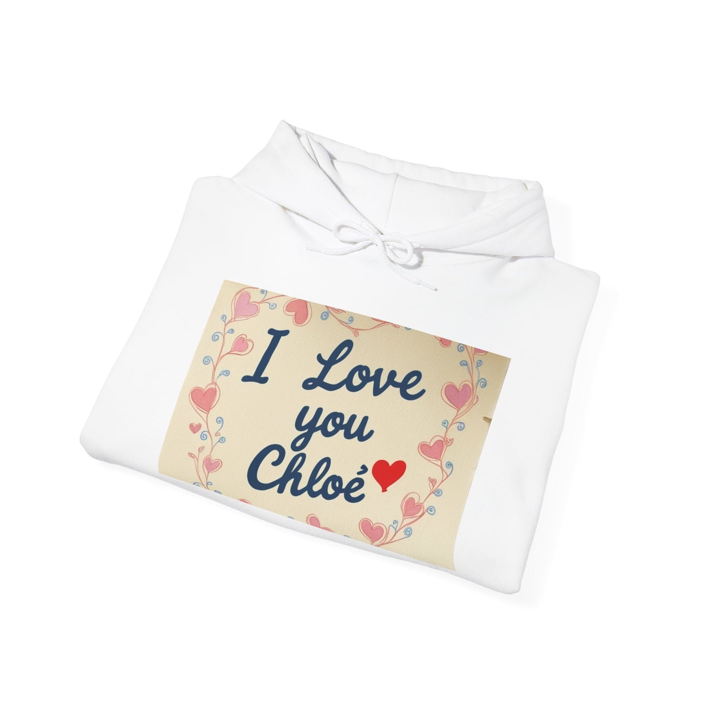 “Valentine special - Express Your Love - I Love You, Chloe Hooded Sweatshirt”