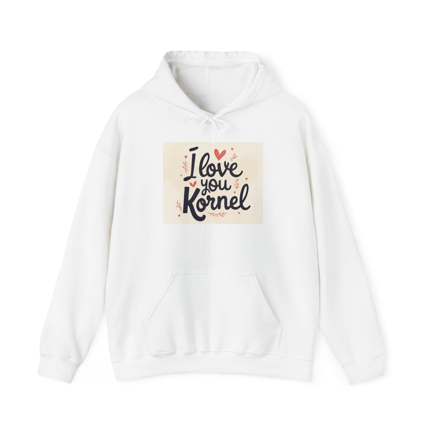 “Valentine special - Express Your Love - I Love You, Kornel Hooded Sweatshirt”