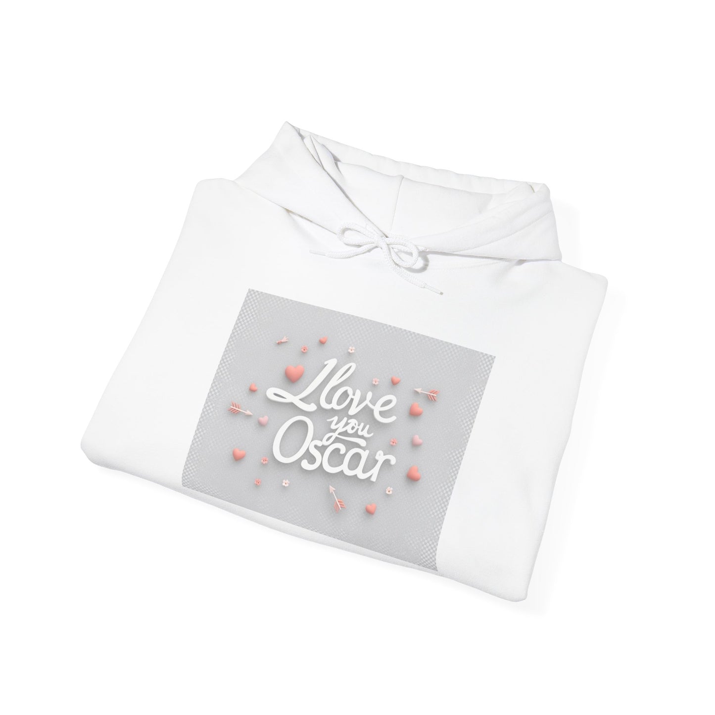 “Valentine special - Express Your Love - I Love You, Oscar Hooded Sweatshirt”
