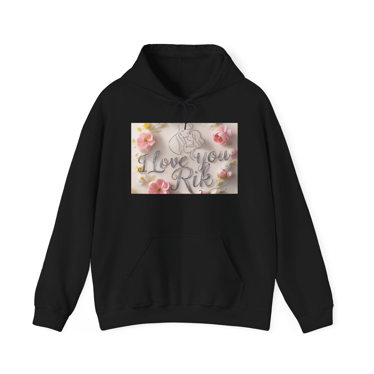 “Valentine special - Express Your Love - I Love You, Rik Hooded Sweatshirt”
