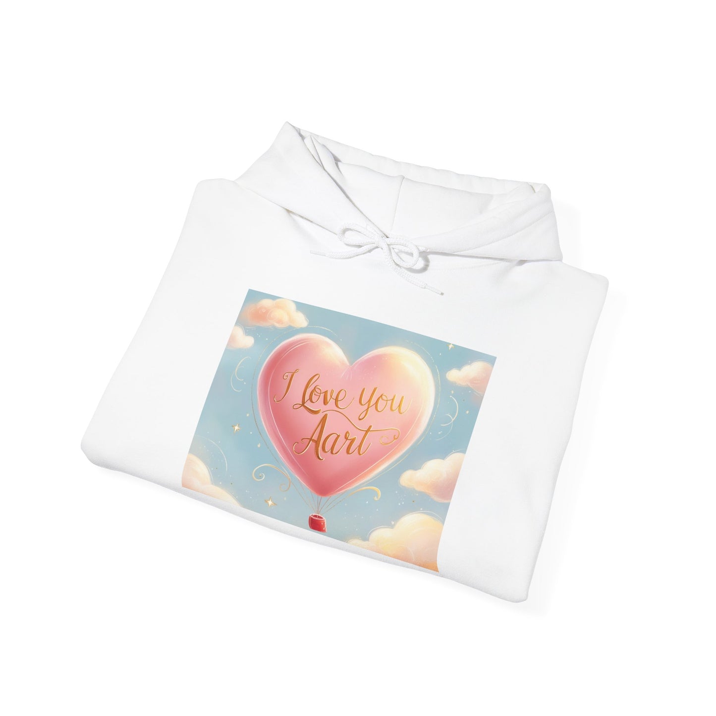 “Valentine special - Express Your Love - I Love You, Aart Hooded Sweatshirt”
