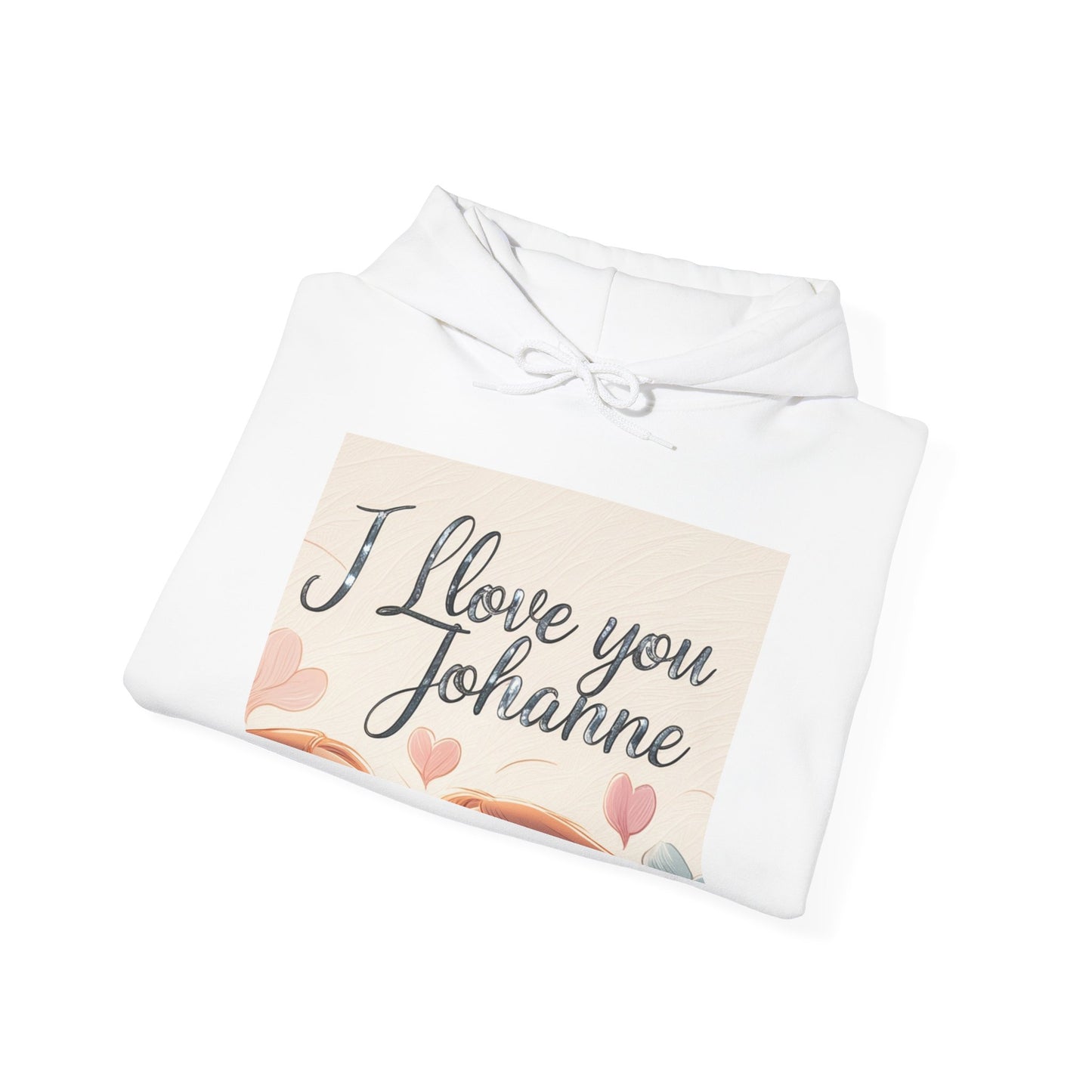 “Valentine special - Express Your Love - I Love You, Johanne Hooded Sweatshirt”