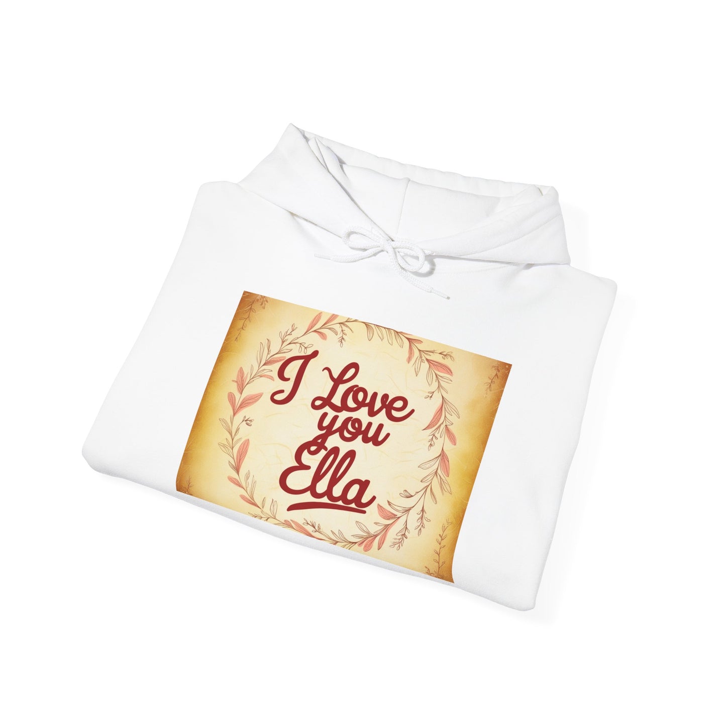 “Valentine special - Express Your Love - I Love You, Ella Hooded Sweatshirt”
