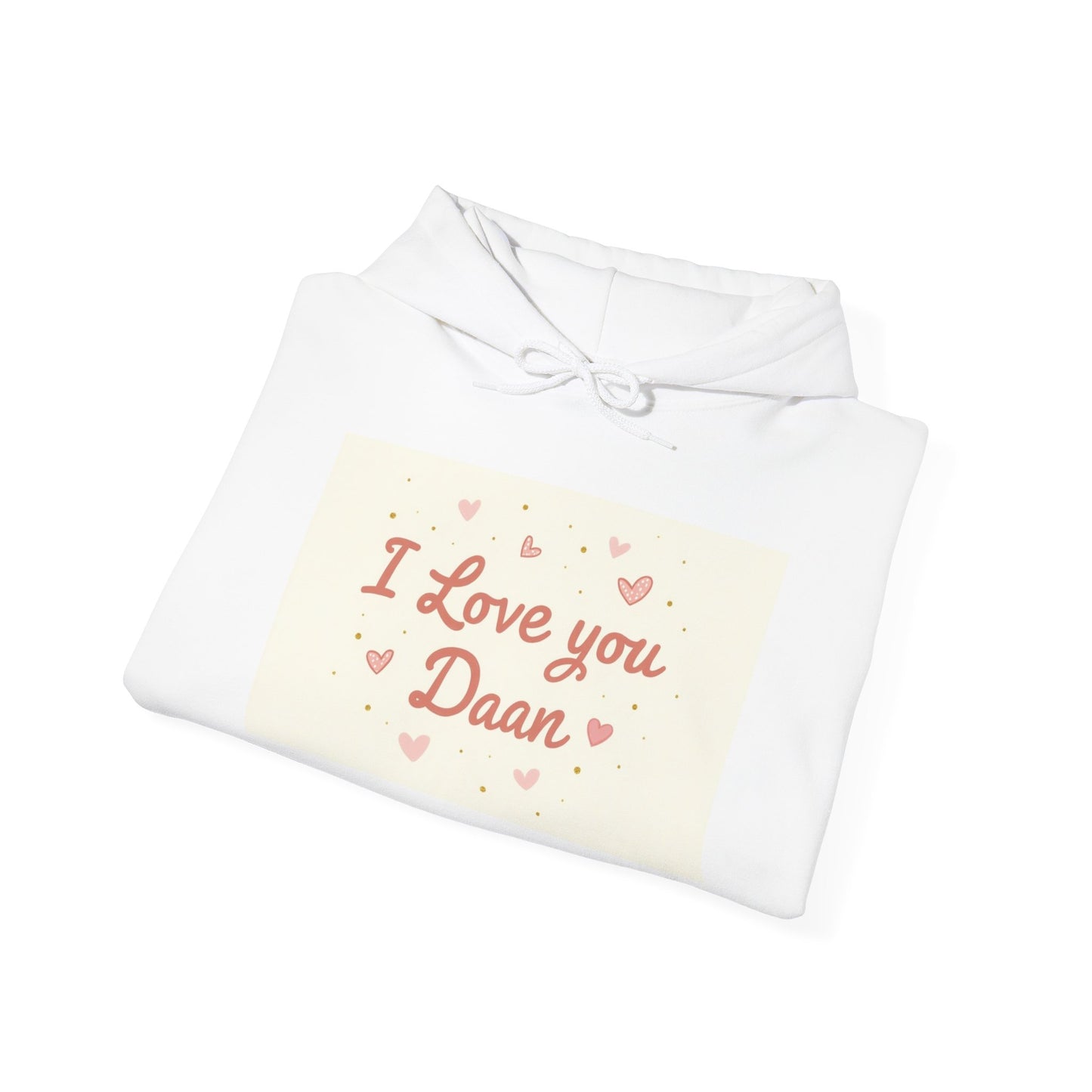 “Valentine special - Express Your Love - I Love You, Daan Hooded Sweatshirt”