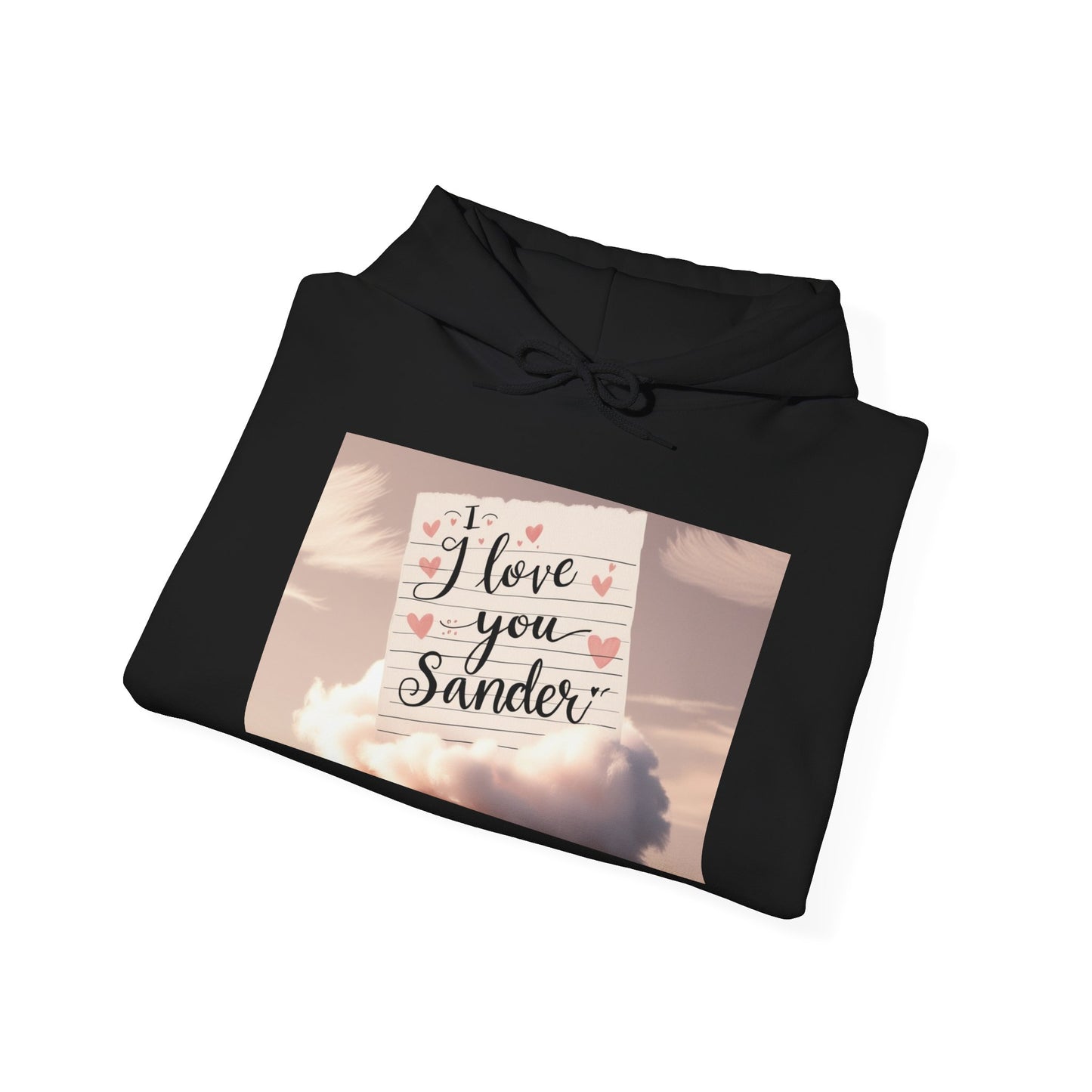 “Valentine special - Express Your Love - I Love You, Sander Hooded Sweatshirt”