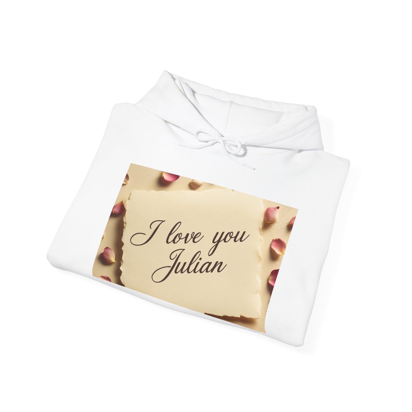 “Valentine special - Express Your Love - I Love You, Julian Hooded Sweatshirt”