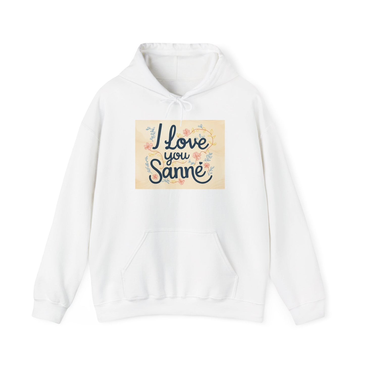 “Valentine special - Express Your Love - I Love You, Sanne Hooded Sweatshirt”