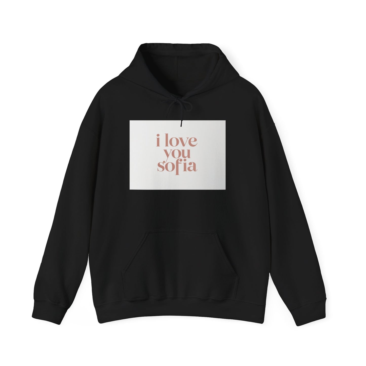 “Valentine special - Express Your Love - I Love You, Sofia Hooded Sweatshirt”