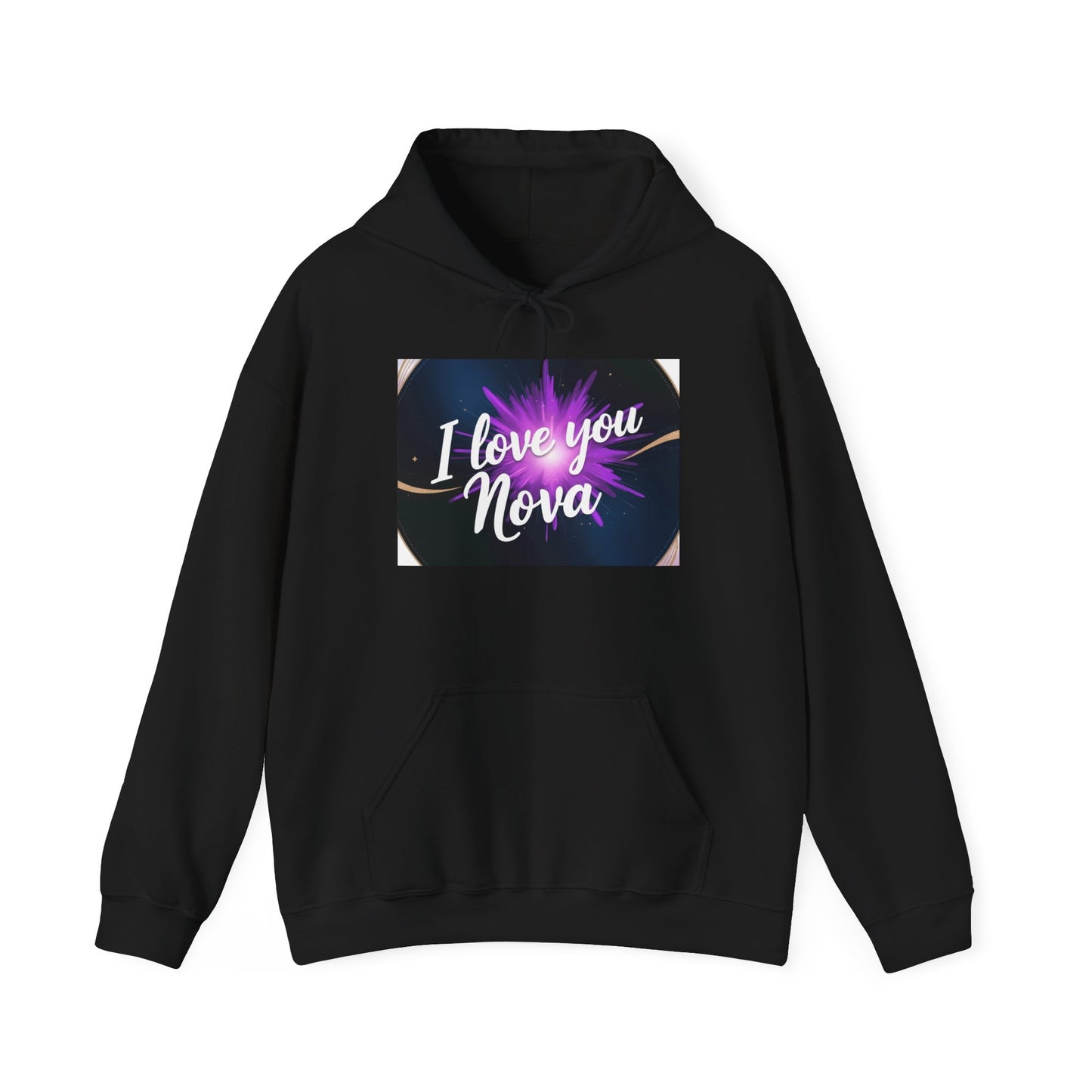 “Valentine special - Express Your Love - I Love You, Nova Hooded Sweatshirt”