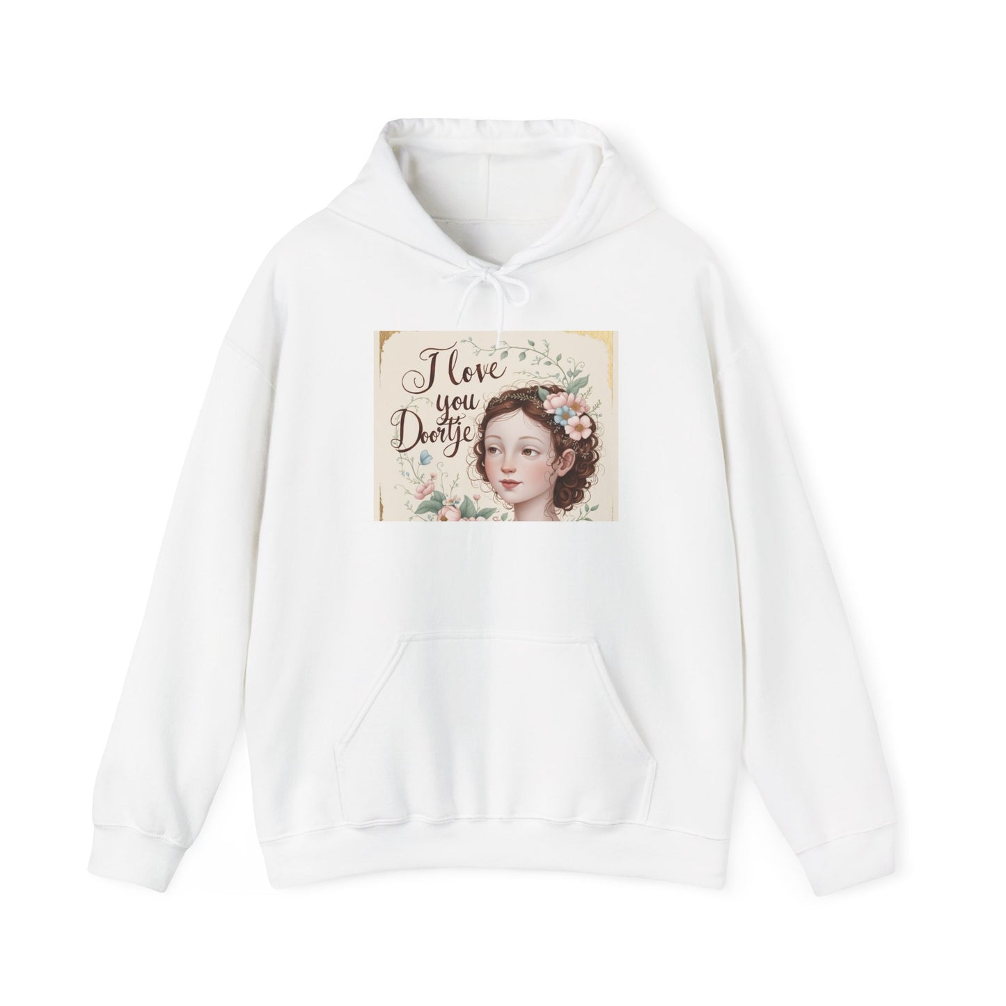 “Valentine special - Express Your Love - I Love You, Doortje Hooded Sweatshirt”