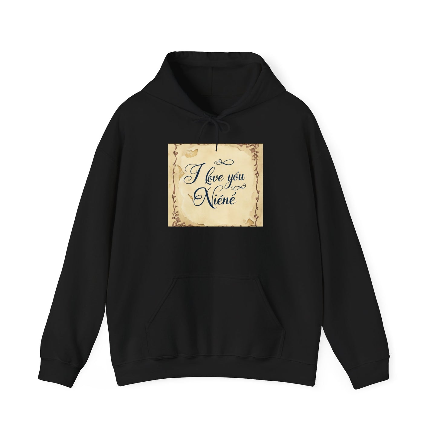 “Valentine special - Express Your Love - I Love You, Niene Hooded Sweatshirt”