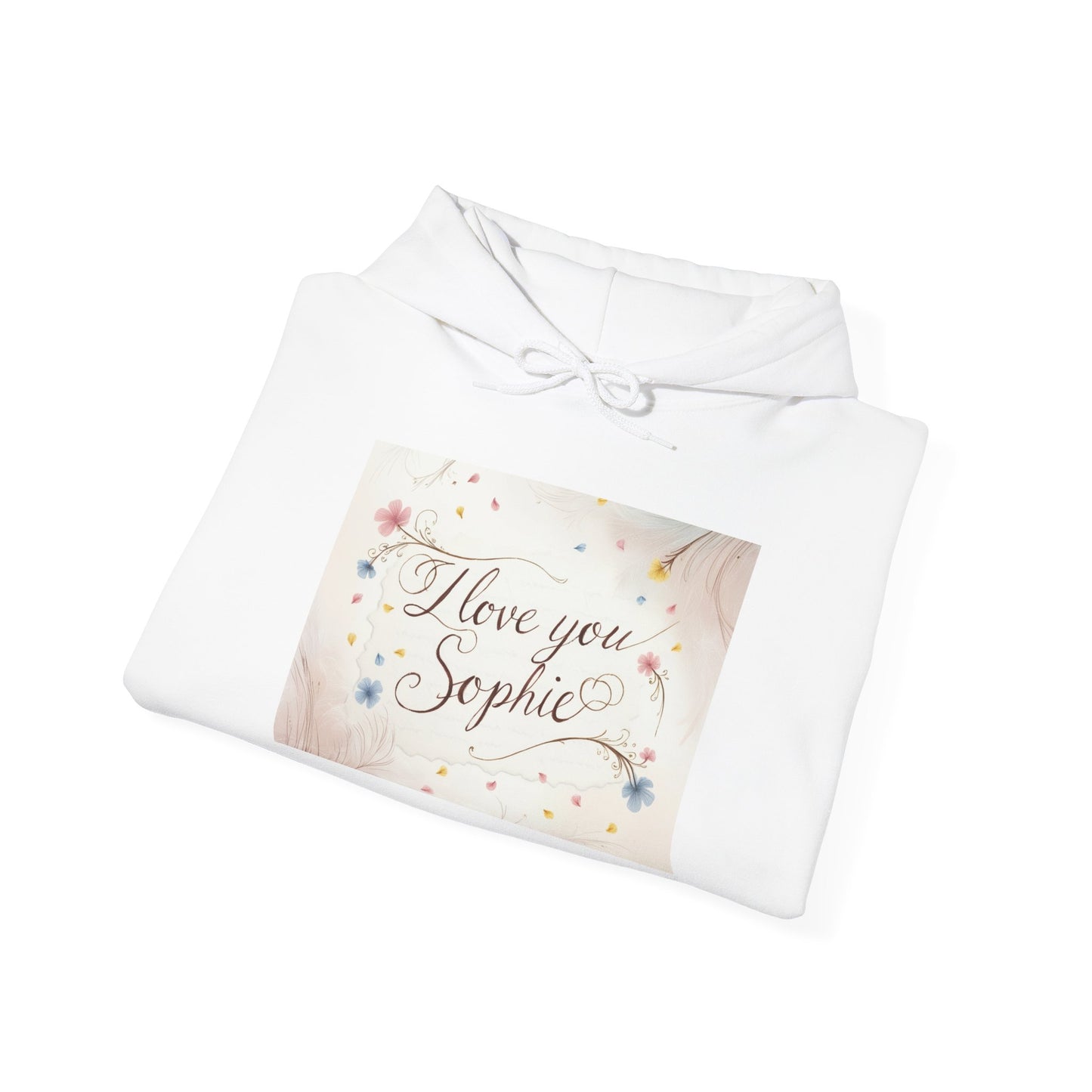 “Valentine special - Express Your Love - I Love You, Sophie Hooded Sweatshirt”
