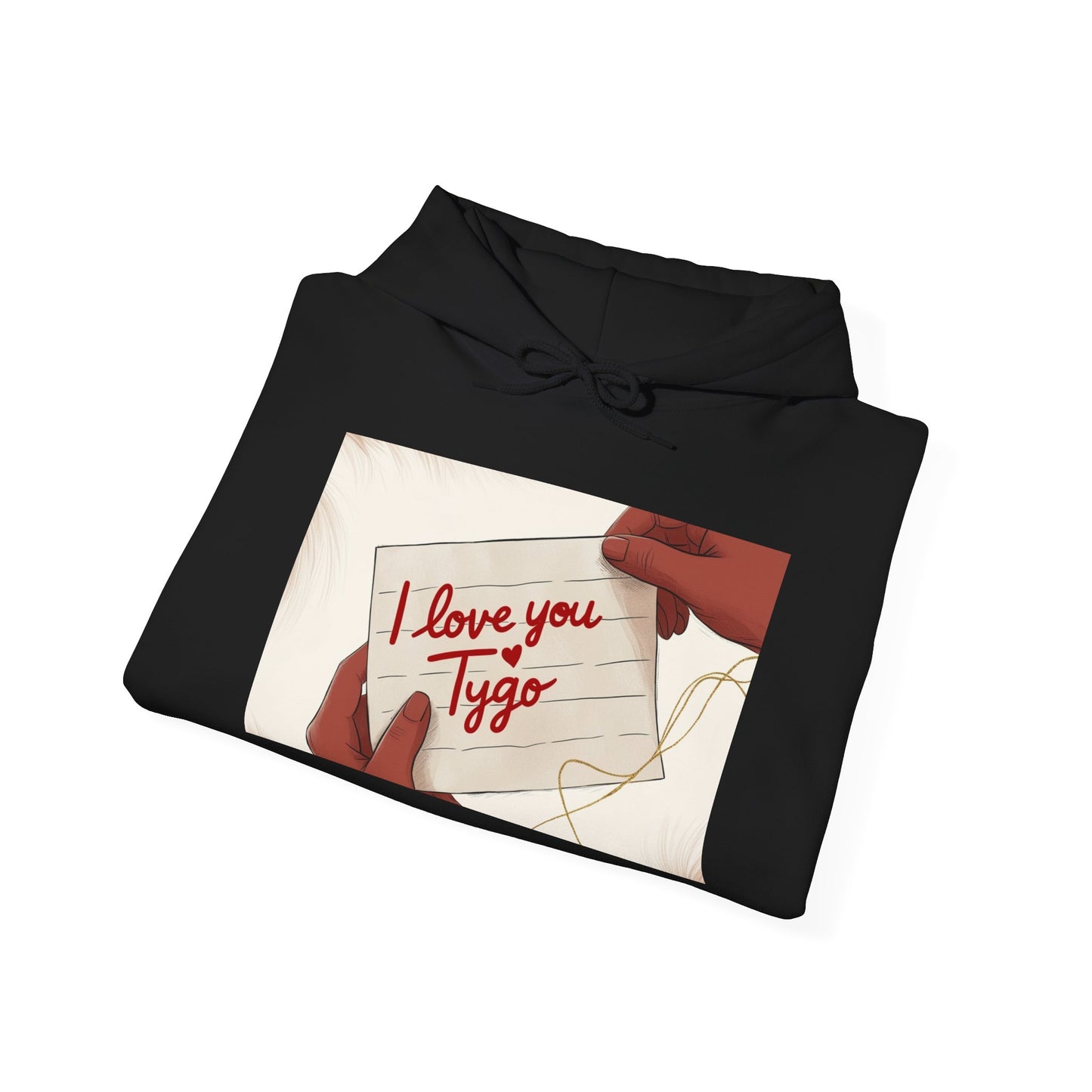 “Valentine special - Express Your Love - I Love You, Tygo Hooded Sweatshirt”