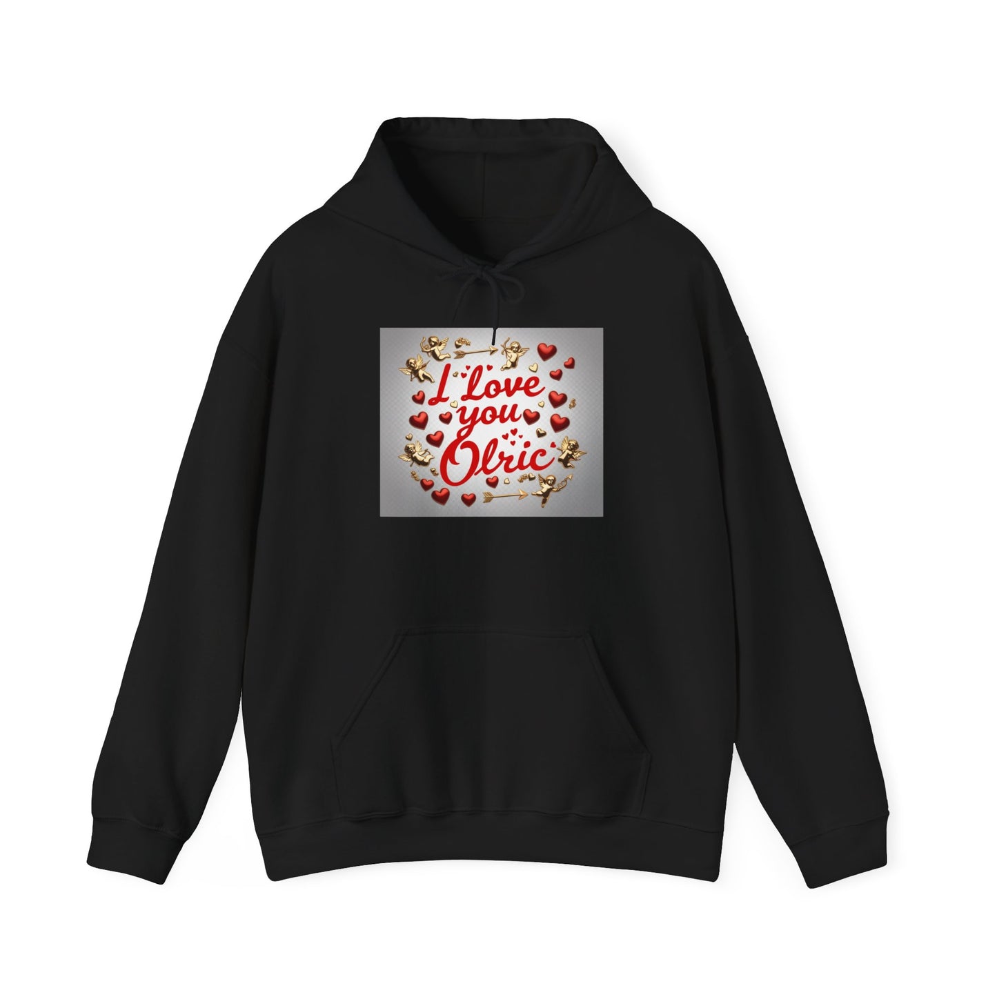 “Valentine special - Express Your Love - I Love You, Olric Hooded Sweatshirt”