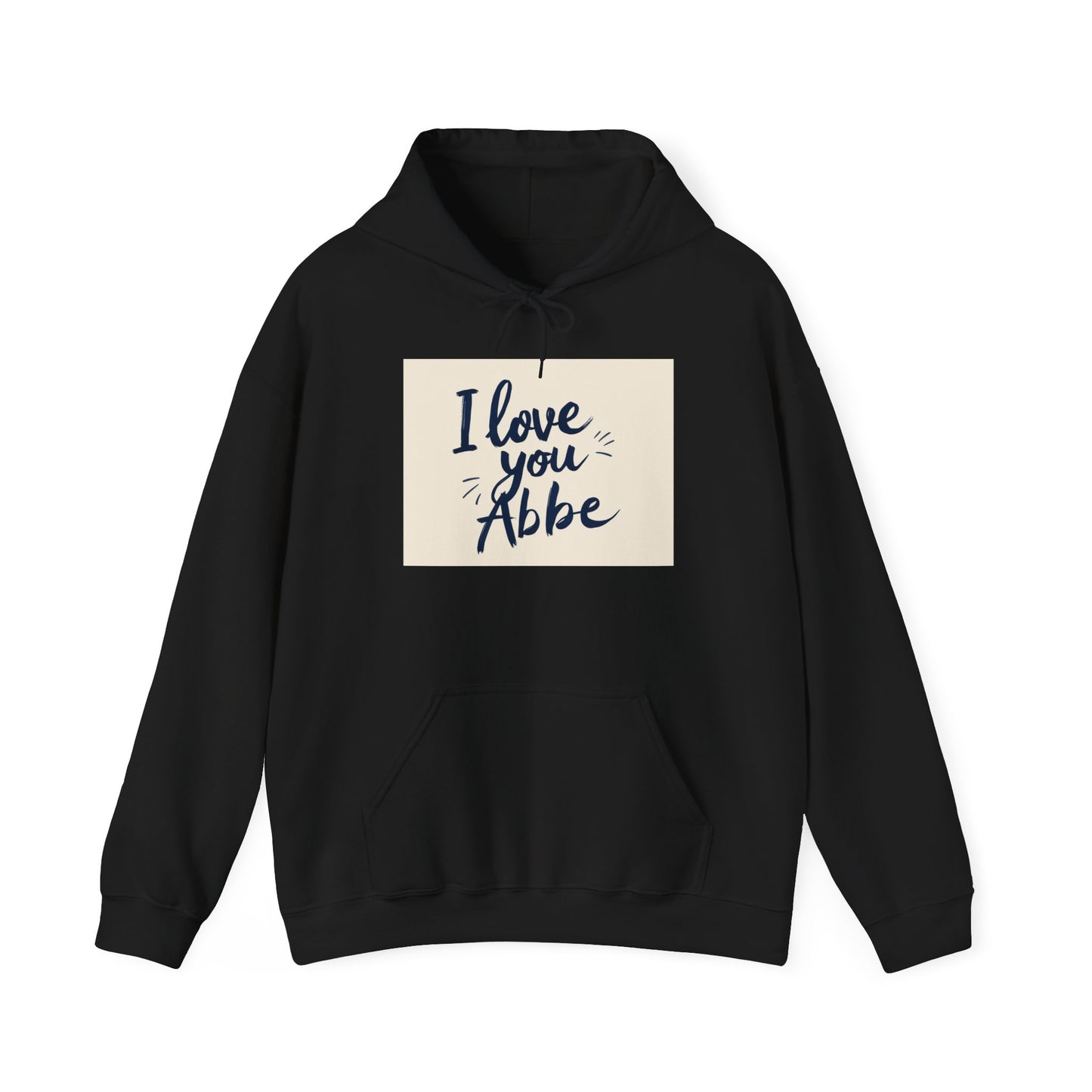“Valentine special - Express Your Love - I Love You, Abbe Hooded Sweatshirt”