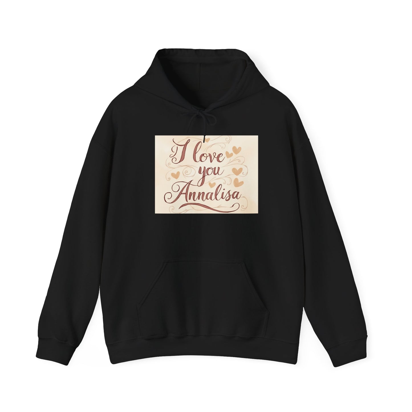 “Valentine special - Express Your Love - I Love You, Annalisa Hooded Sweatshirt”