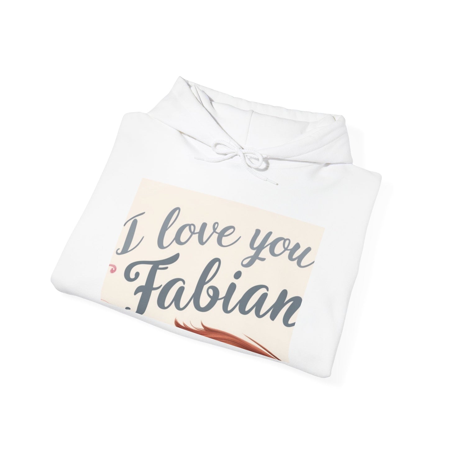 “Valentine special - Express Your Love - I Love You, Fabian Hooded Sweatshirt”