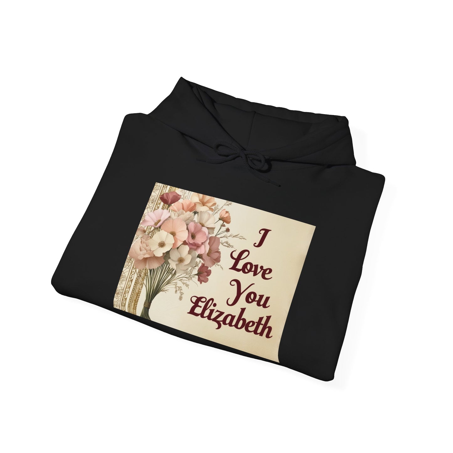 “Valentine special - Express Your Love - I Love You, Elizabeth Hooded Sweatshirt”