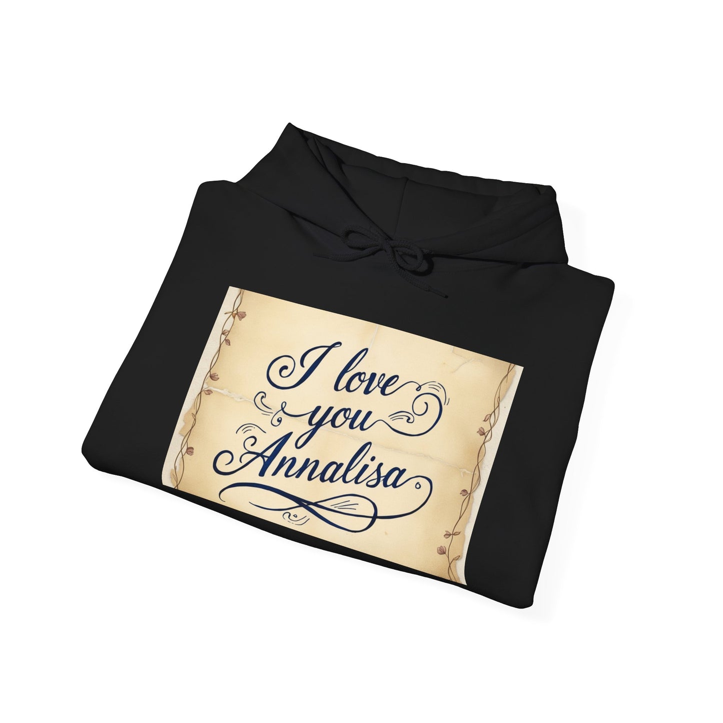 “Valentine special - Express Your Love - I Love You, Annalisa Hooded Sweatshirt”