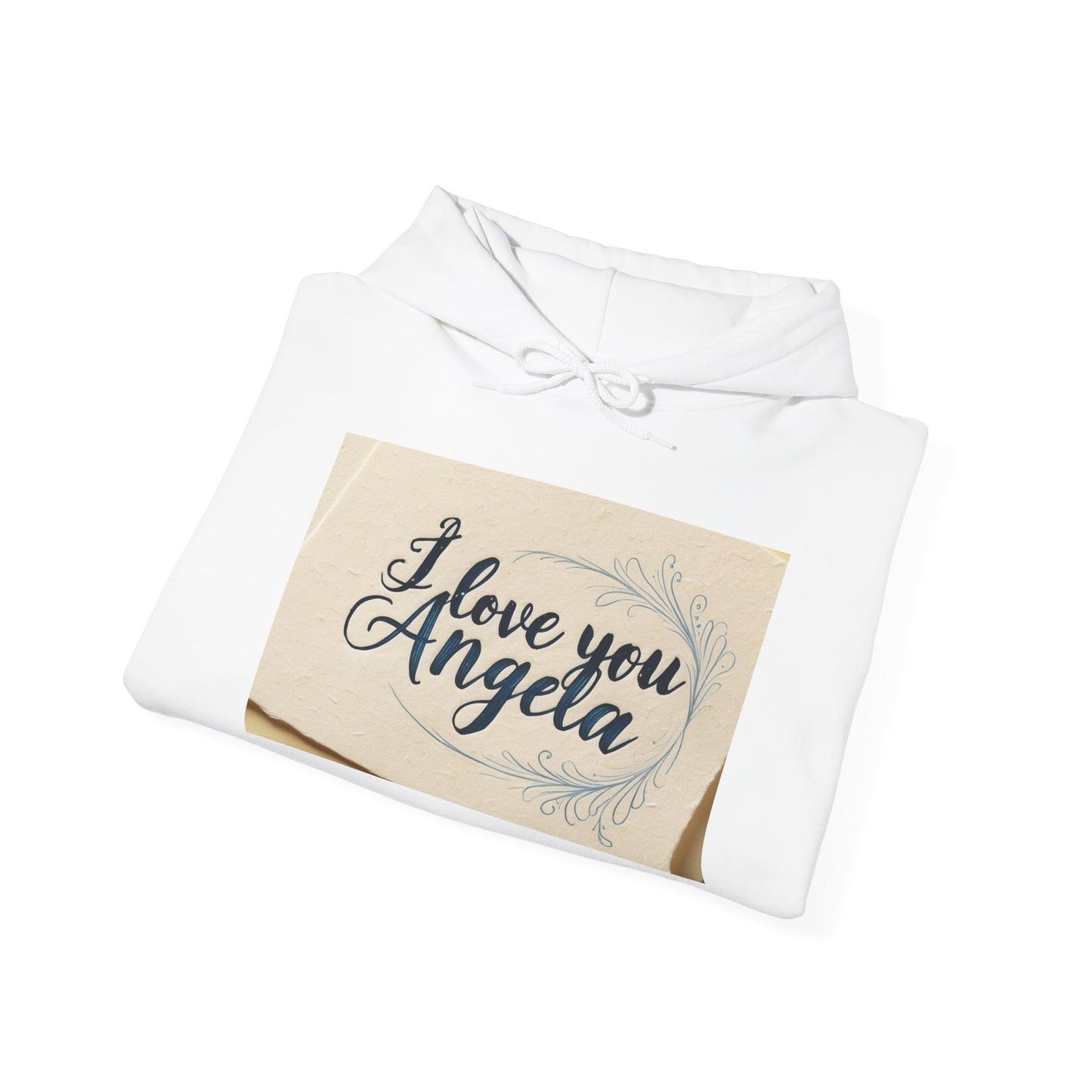 “Valentine special - Express Your Love - I Love You, Angela Hooded Sweatshirt”