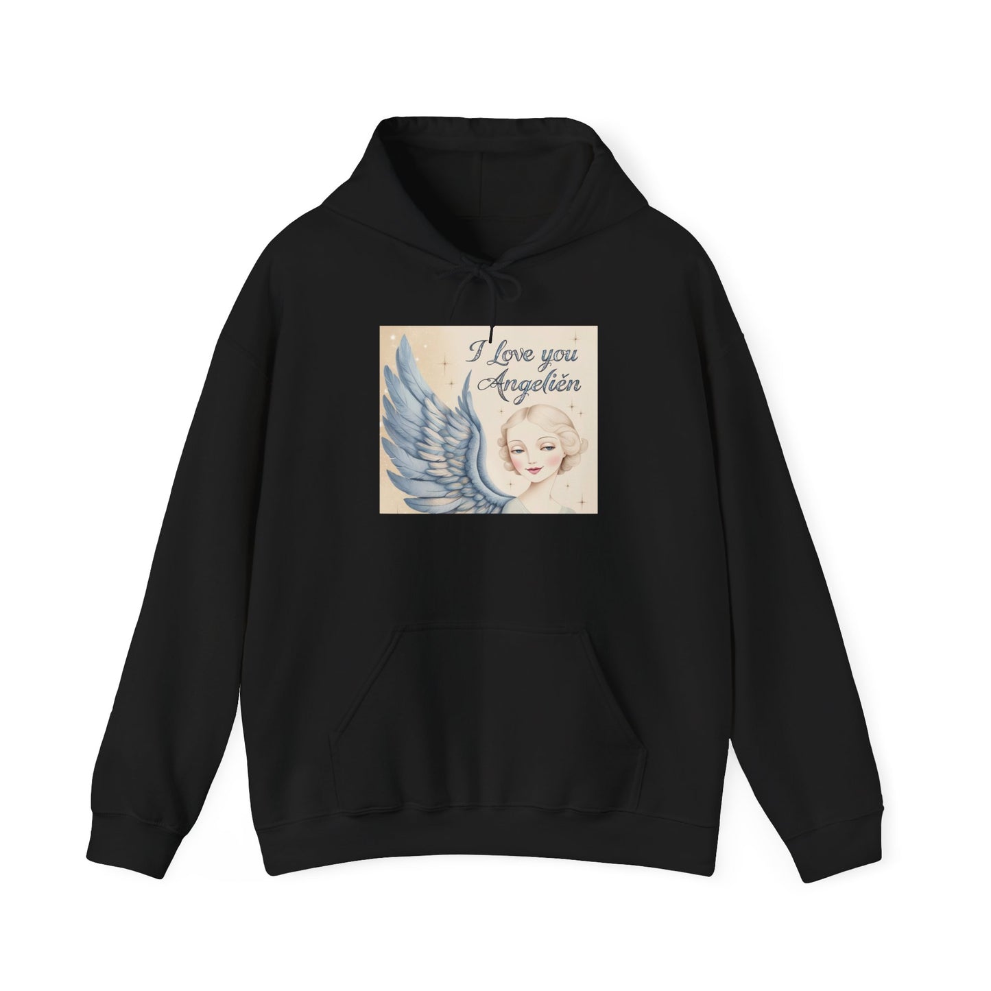 “Valentine special - Express Your Love - I Love You, Angelien Hooded Sweatshirt”
