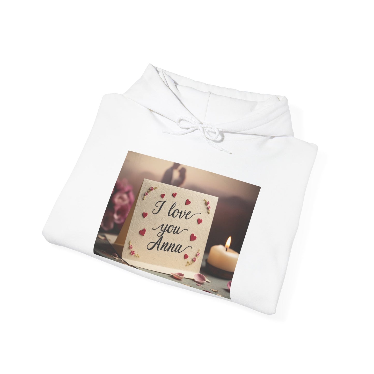 “Valentine special - Express Your Love - I Love You, Anna Hooded Sweatshirt”