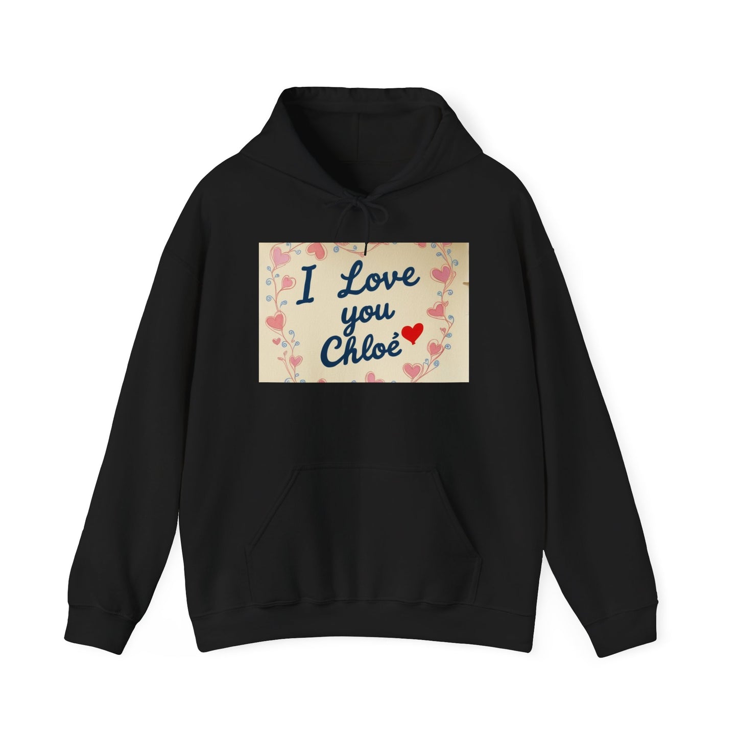 “Valentine special - Express Your Love - I Love You, Chloe Hooded Sweatshirt”
