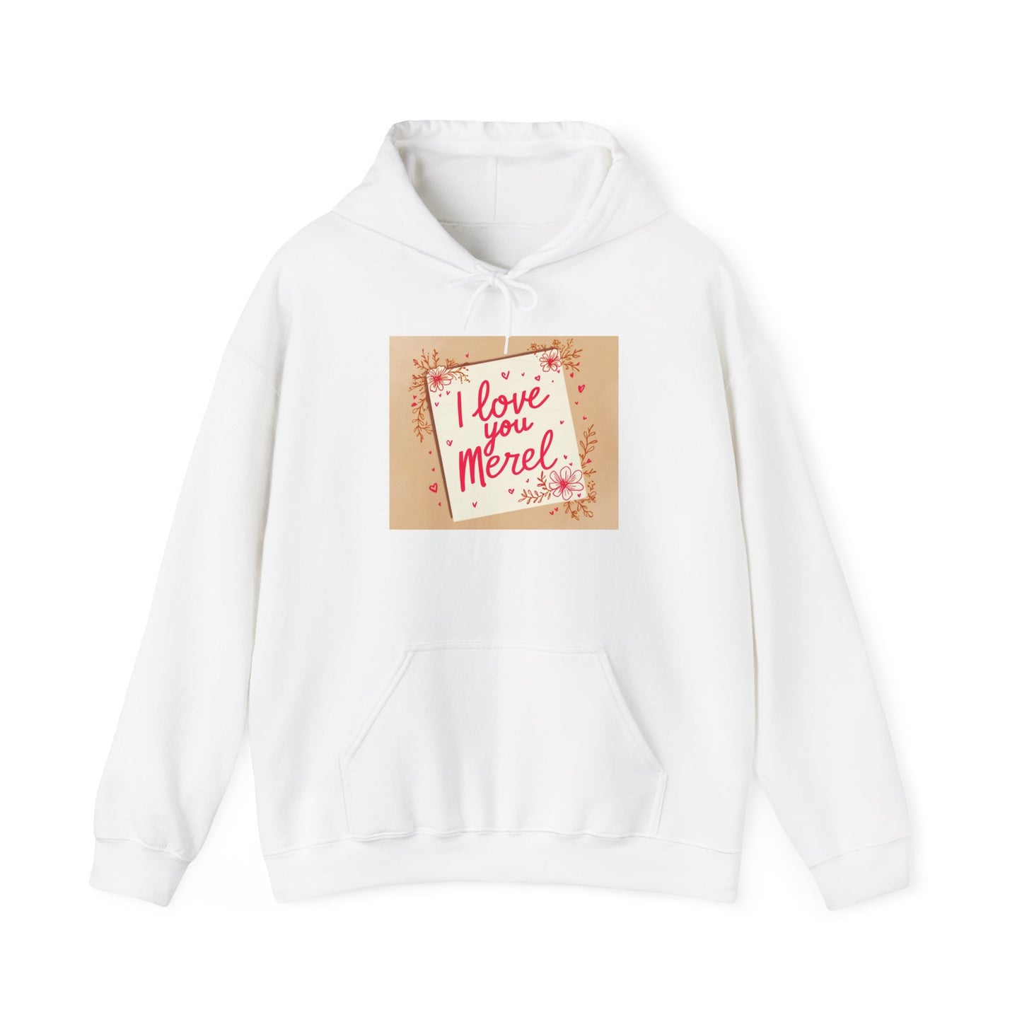 “Valentine special - Express Your Love - I Love You, Merel Hooded Sweatshirt”