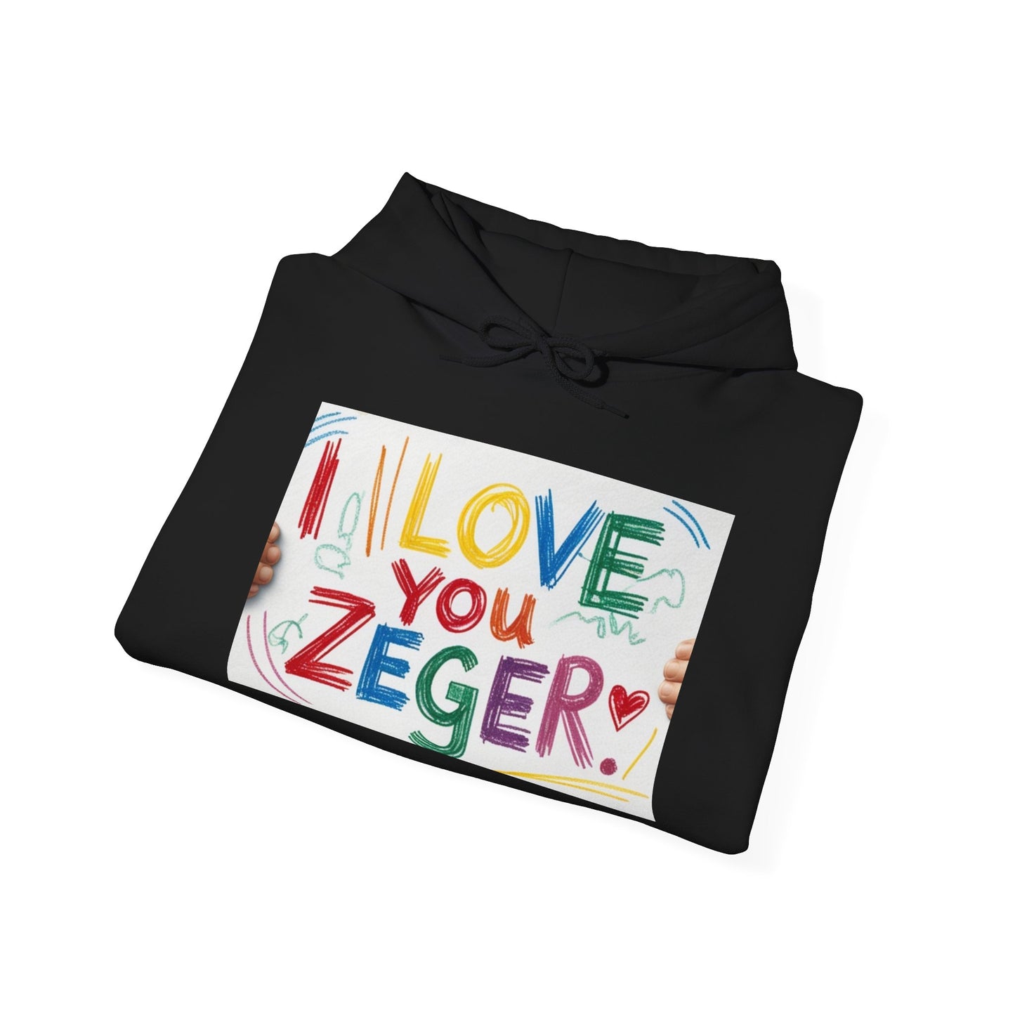 “Valentine special - Express Your Love - I Love You, Zeger Hooded Sweatshirt”