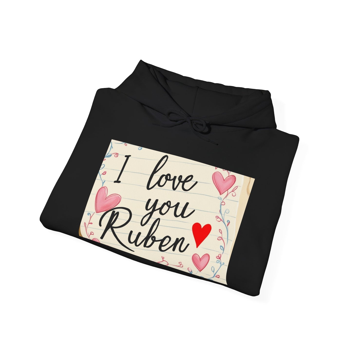“Valentine special - Express Your Love - I Love You, Ruben Hooded Sweatshirt”