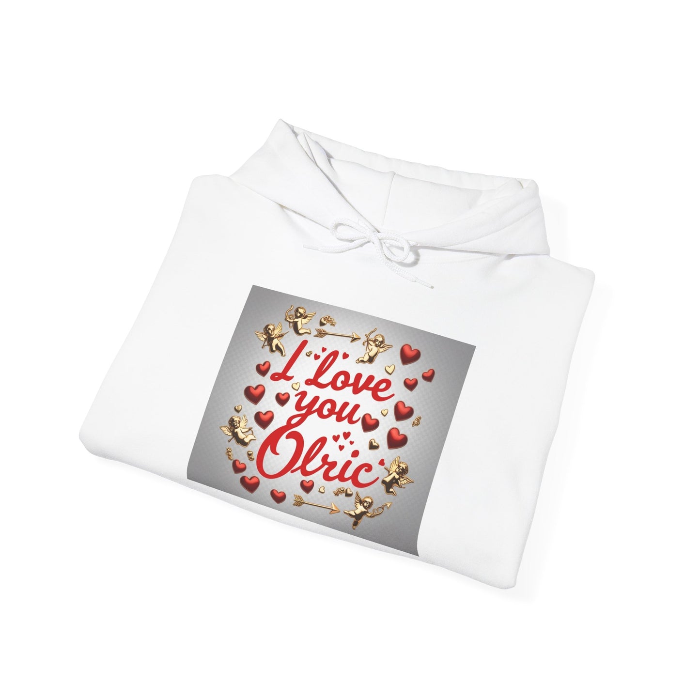 “Valentine special - Express Your Love - I Love You, Olric Hooded Sweatshirt”