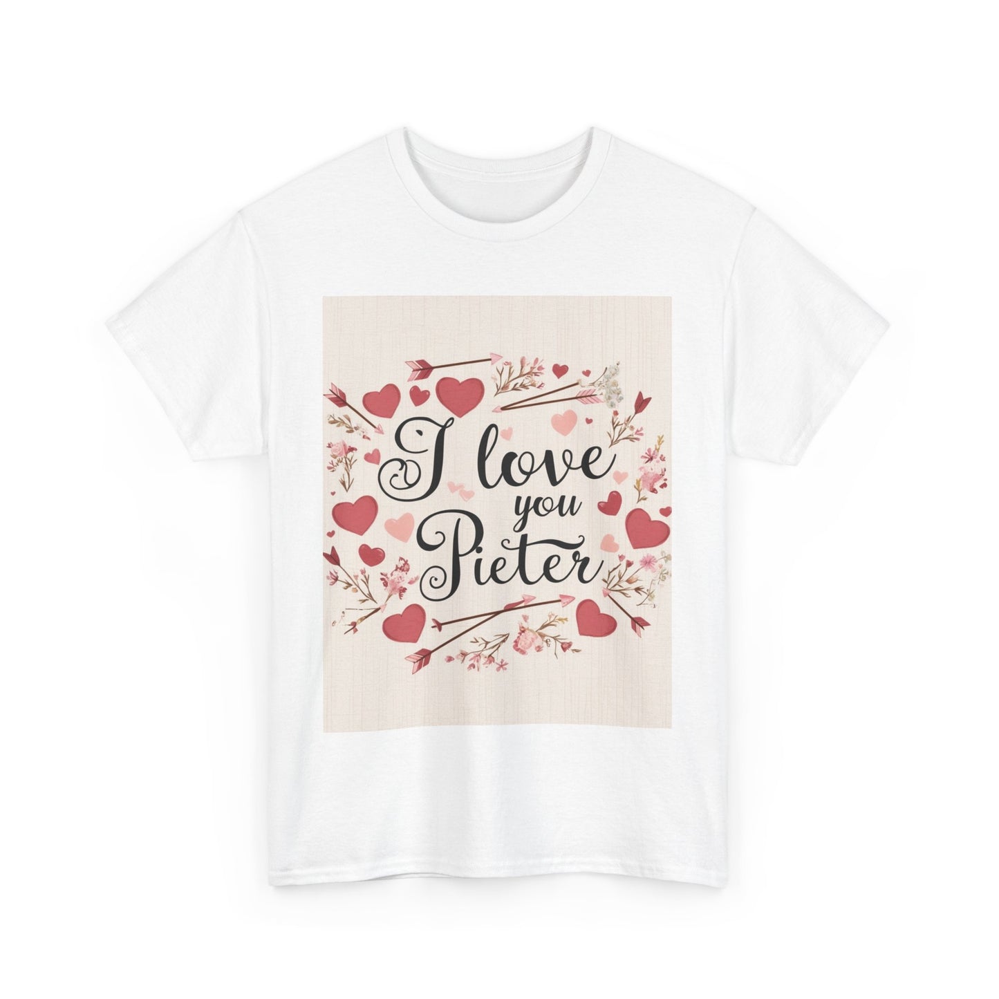“Valentine special - Express Your Love - I Love You, Pieter T-shirt”