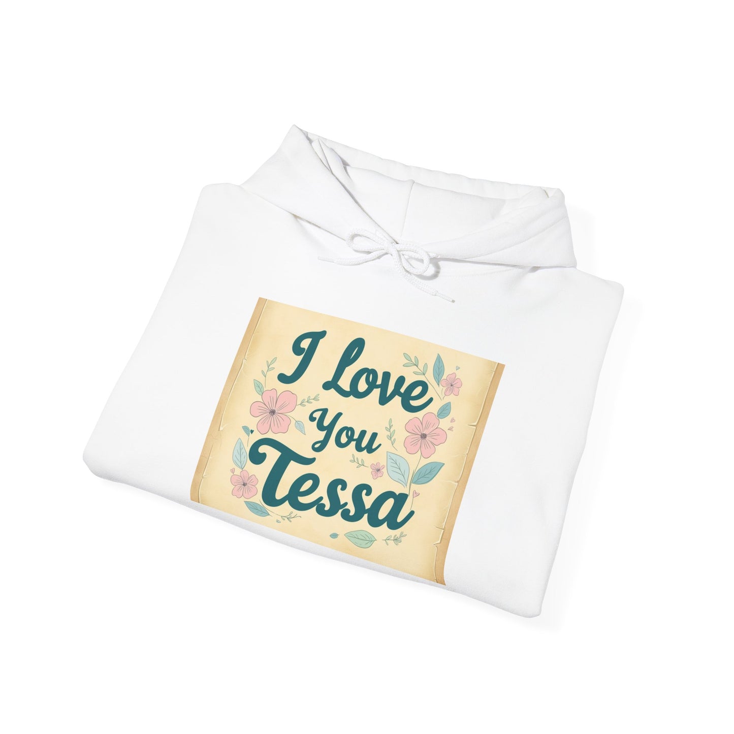 “Valentine special - Express Your Love - I Love You, Tessa Hooded Sweatshirt”