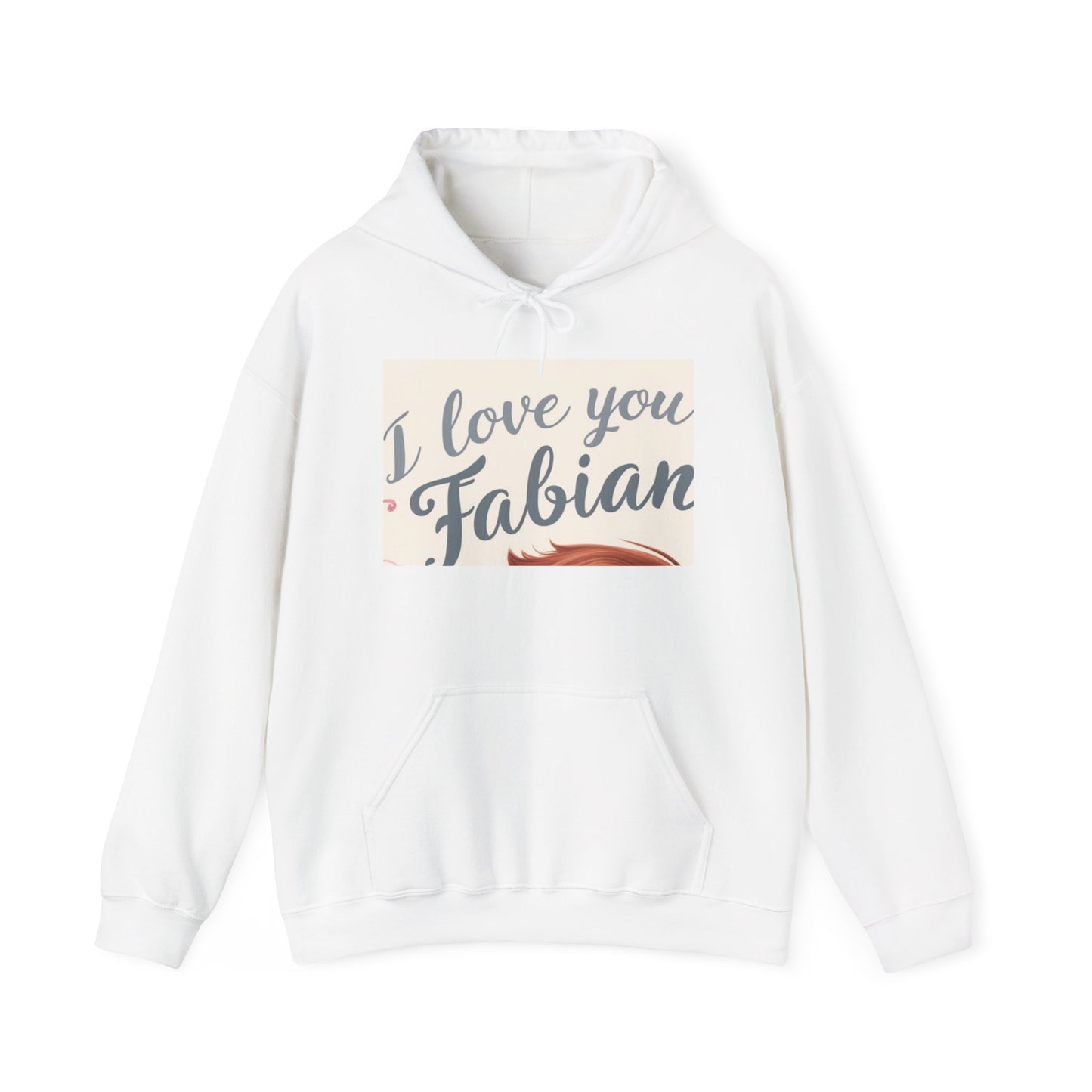 “Valentine special - Express Your Love - I Love You, Fabian Hooded Sweatshirt”