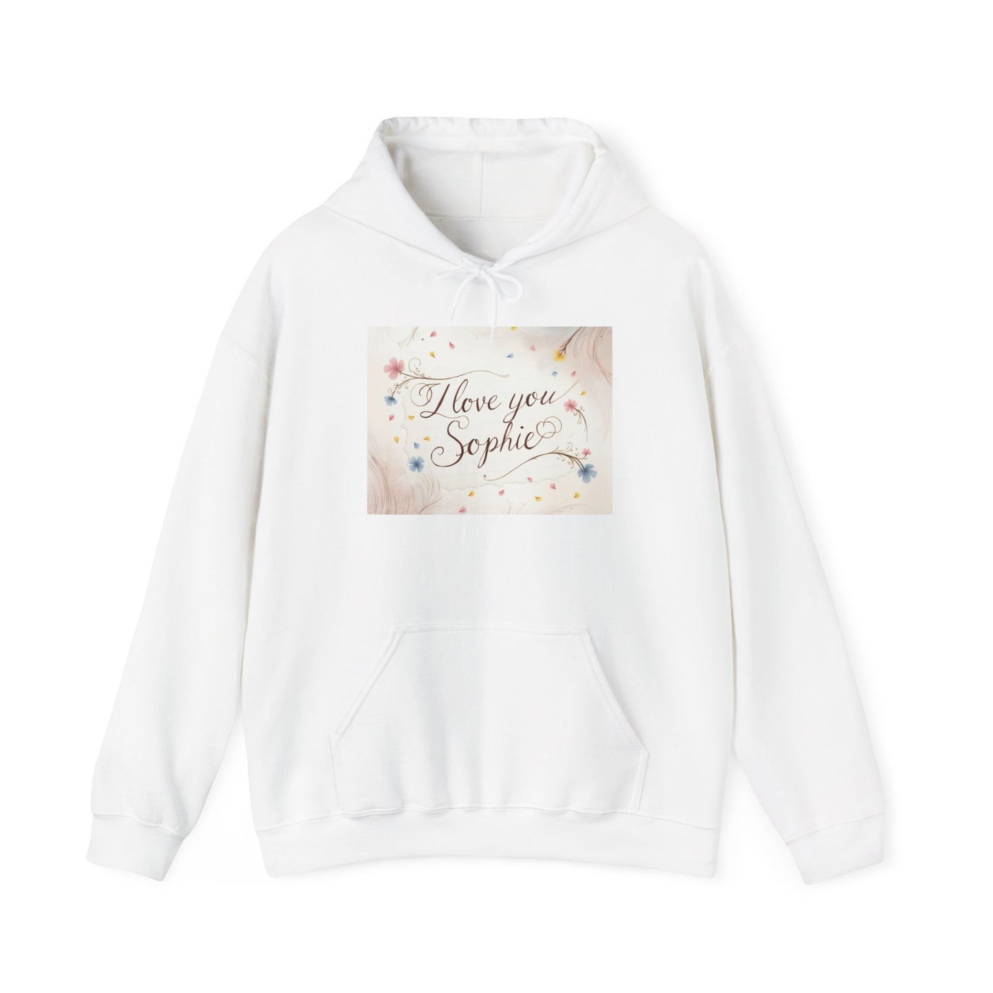 “Valentine special - Express Your Love - I Love You, Sophie Hooded Sweatshirt”