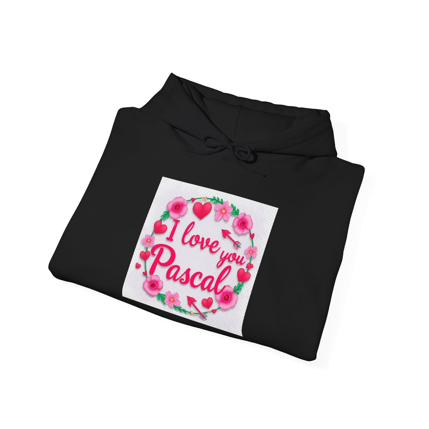 “Valentine special - Express Your Love - I Love You, Pascal Hooded Sweatshirt”